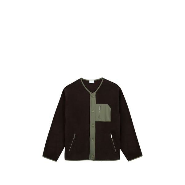 Blouson droit col v en coton Blouson droit col v en coton