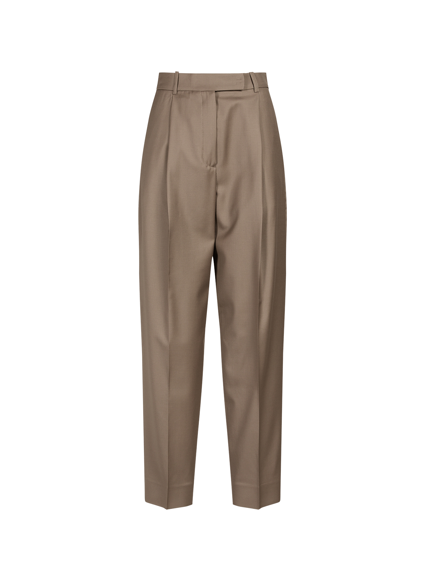 Pantalon large en laine vierge ROHE FRAMES Marron