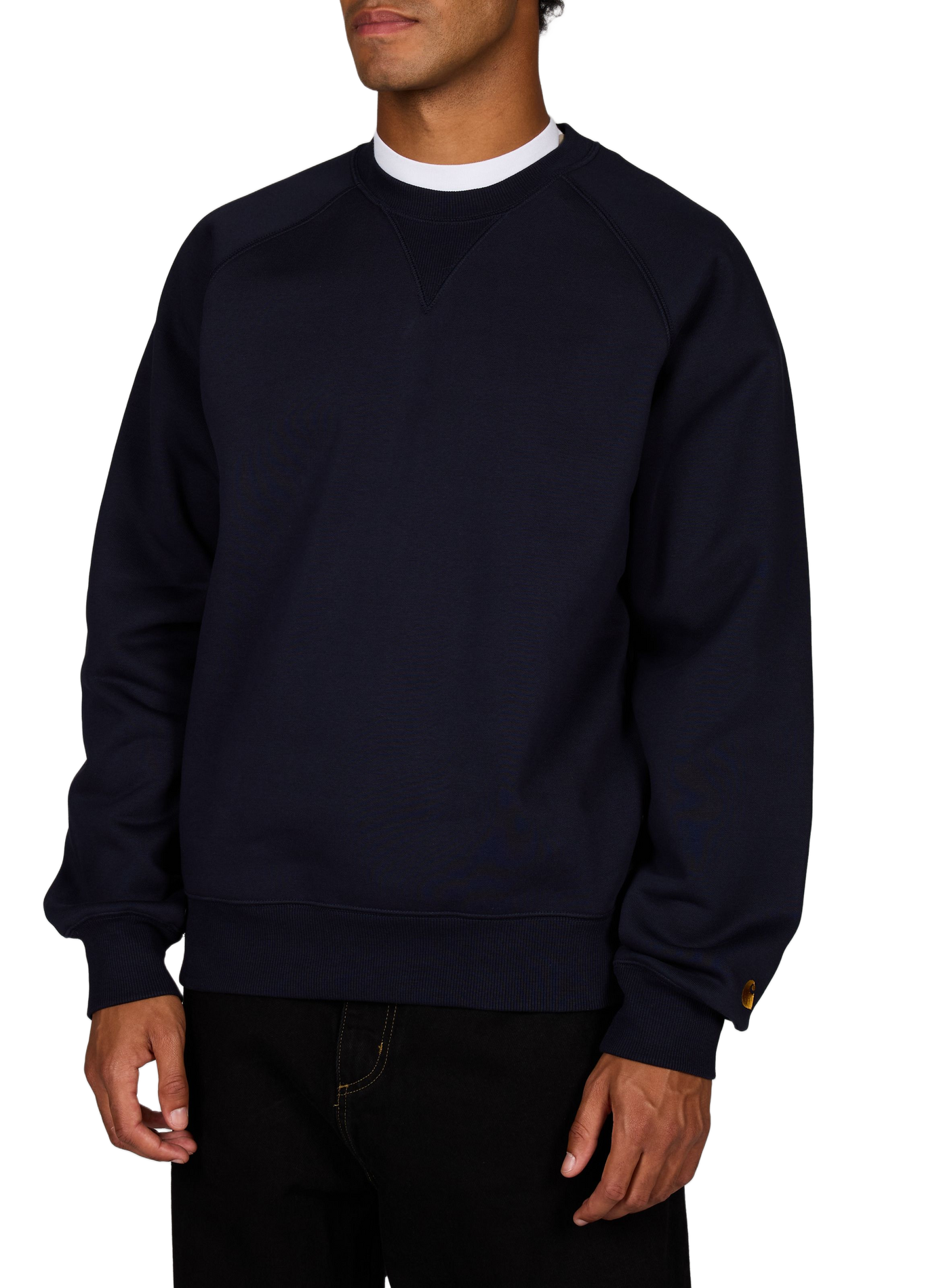 Straight cotton-blend sweatshirt CARHARTT WIP Blue