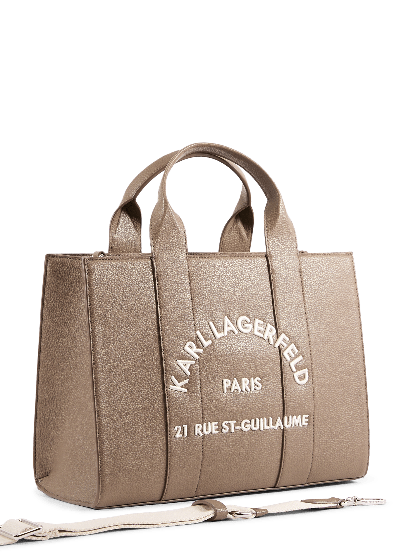 Medium logotyped K/ RSG tote bag KARL LAGERFELD Brown