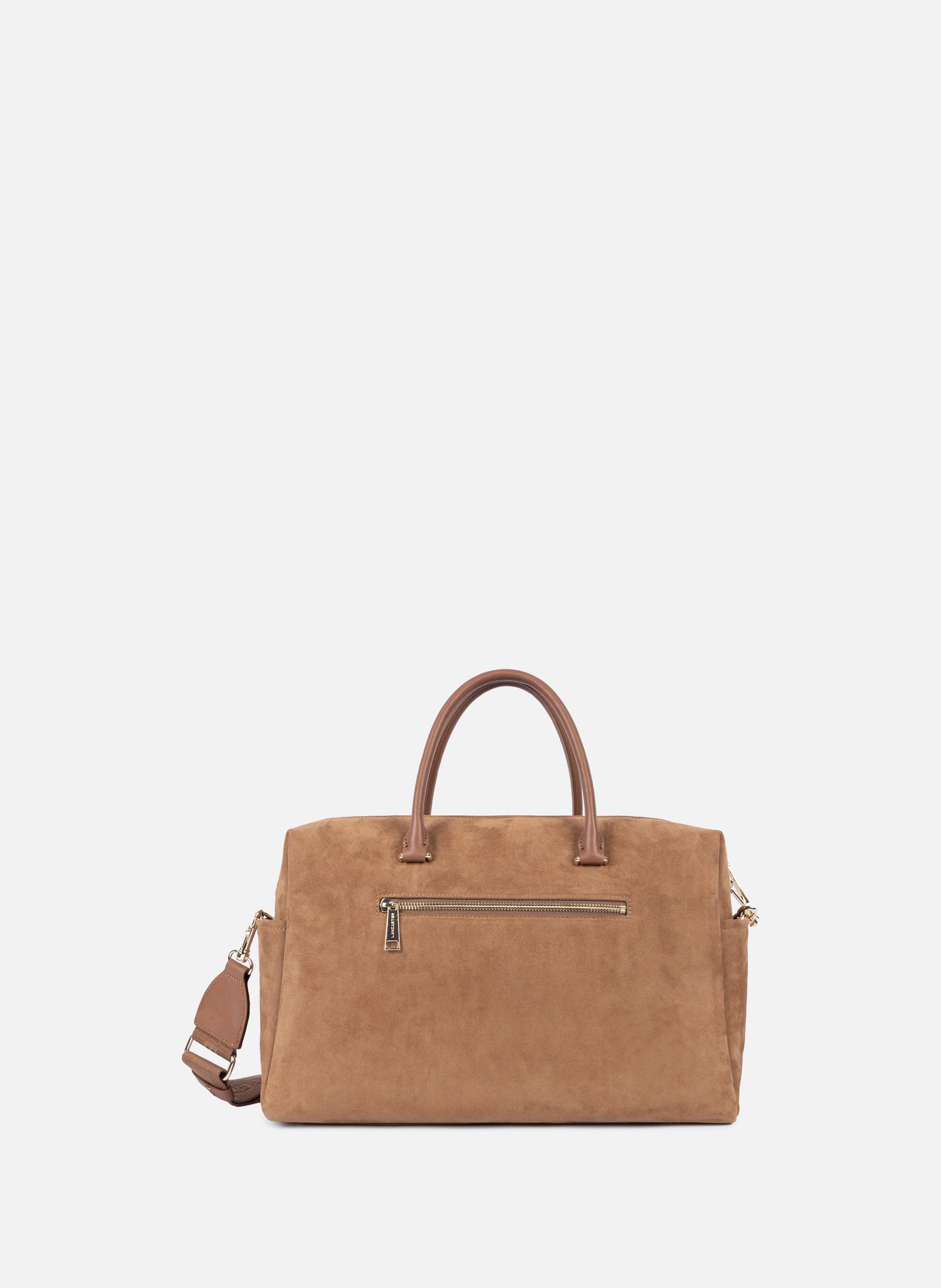 Handtas - suède kubus LANCASTER Bruin