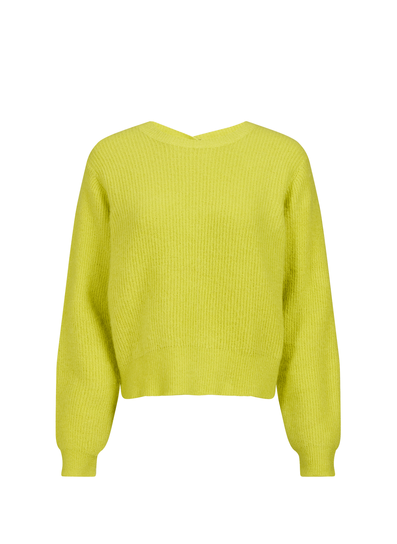 Oversized wool blend knit sweater LAURE+MAX Yellow