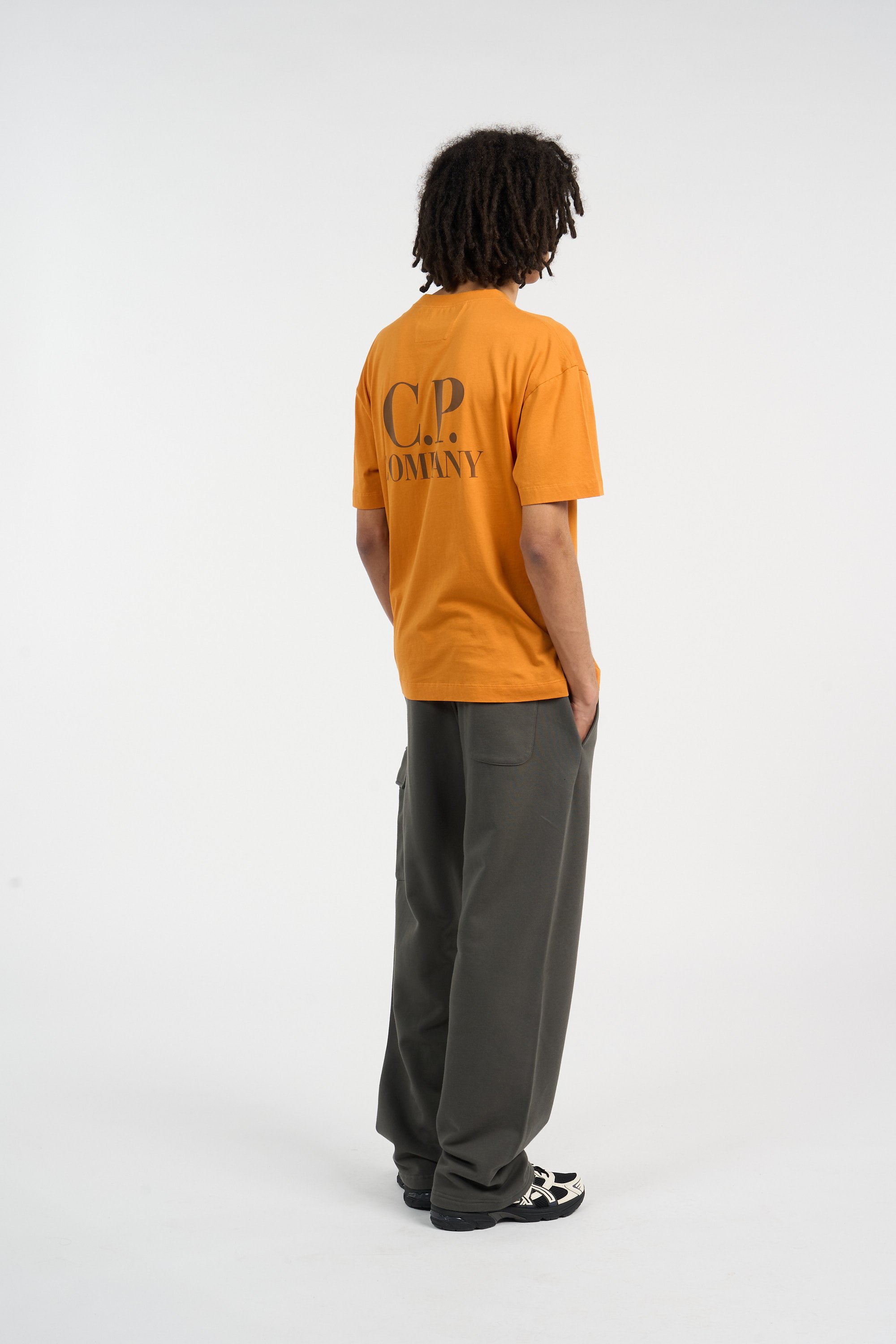 Pantalon de survêtement diagonal raised fleece cargo sweatpants CP COMPANY Kaki