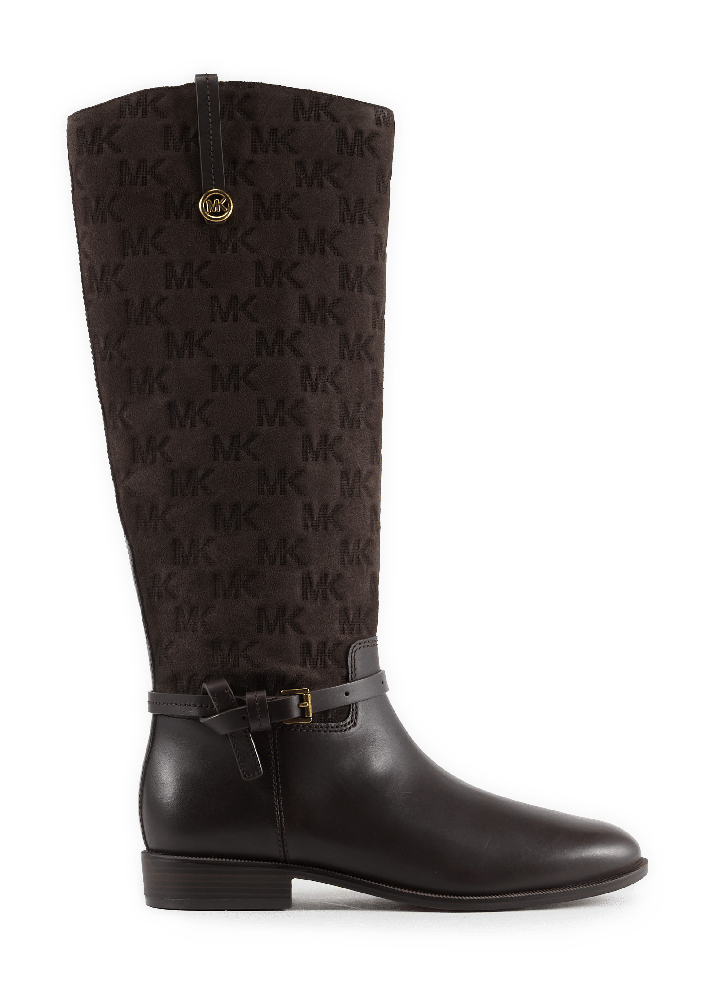 Two-tone leather boots MICHAEL KORS Brown