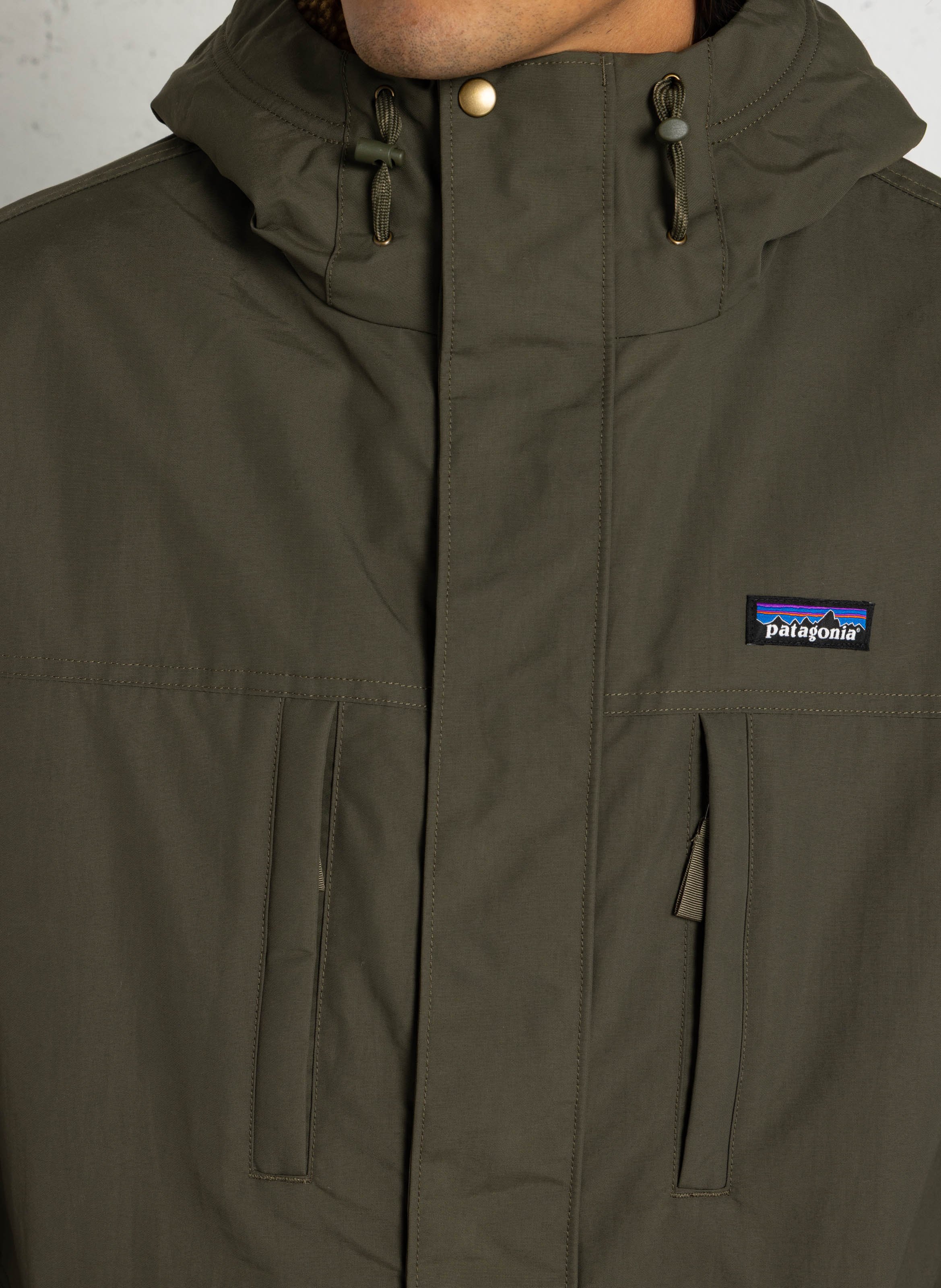 Manteau à capuche droit PATAGONIA Vert