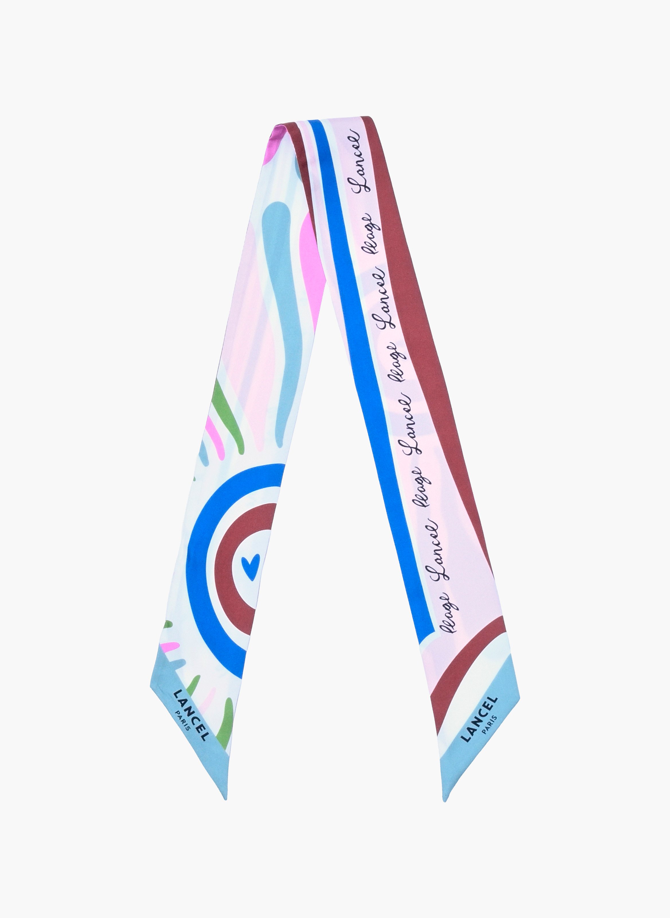 Zijden bandeau met zonsopgangmotief van Lancel LANCEL Veelkleurig