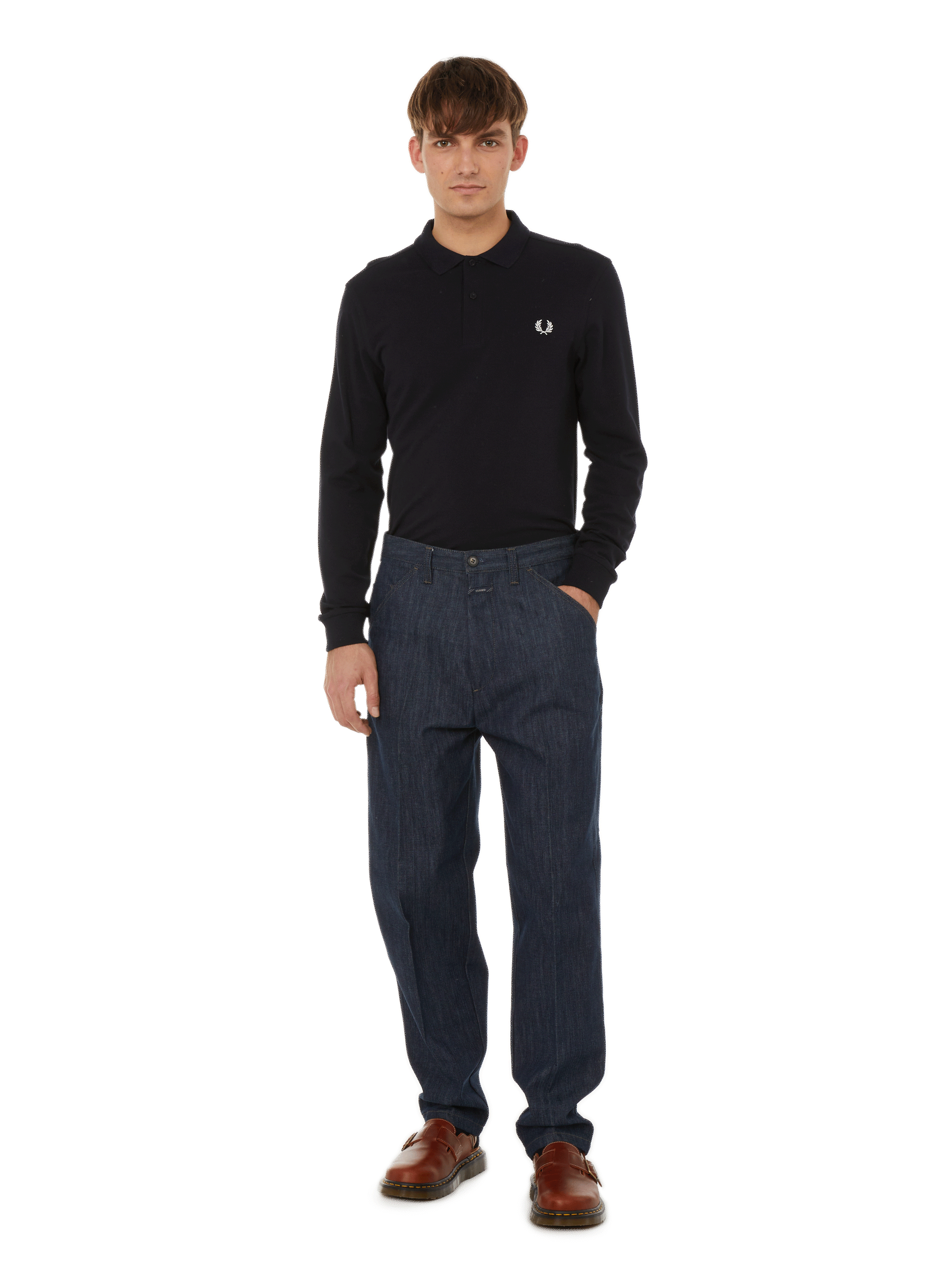 Cotton polo shirt FRED PERRY Black