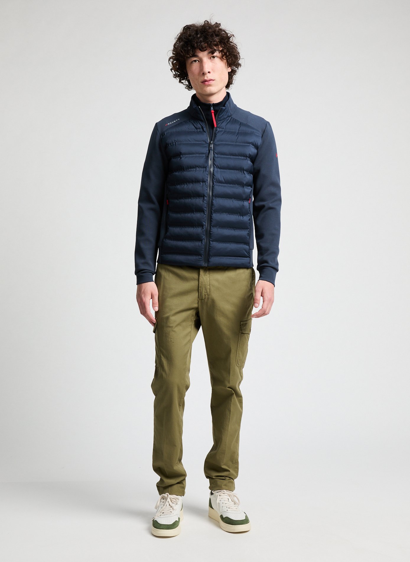 Sweatshirt zippé matelassé HACKETT Bleu