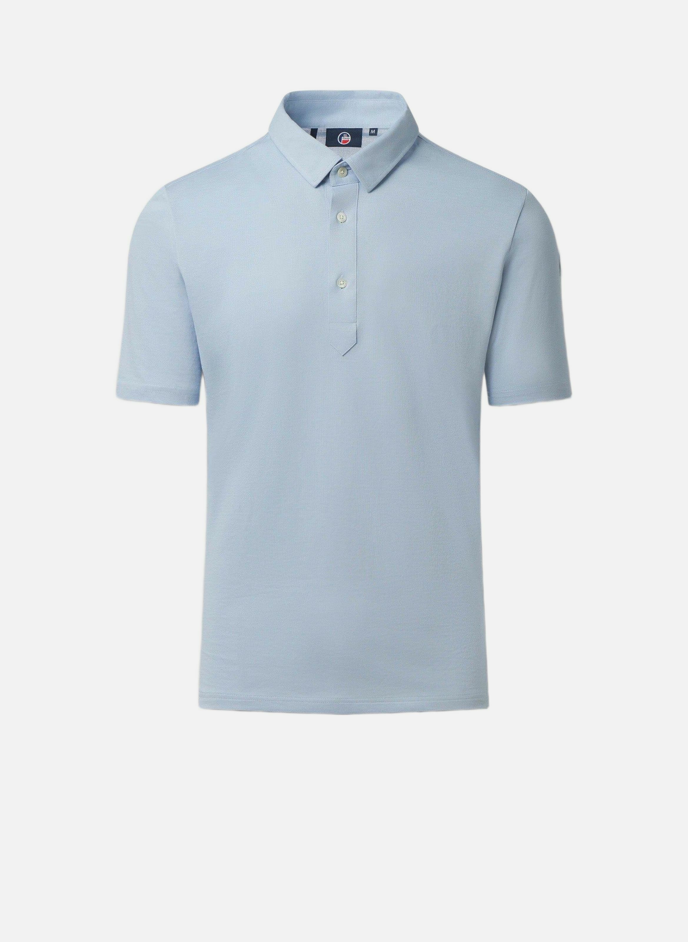 Polo manches courtes germain col chemise coupe regular FUSALP Bleu