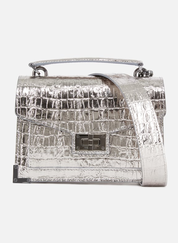 Sac emily small en cuir effet crocodile Gris by THE KOOPLES THE KOOPLES Sac emily small en cuir effet crocodile Gris