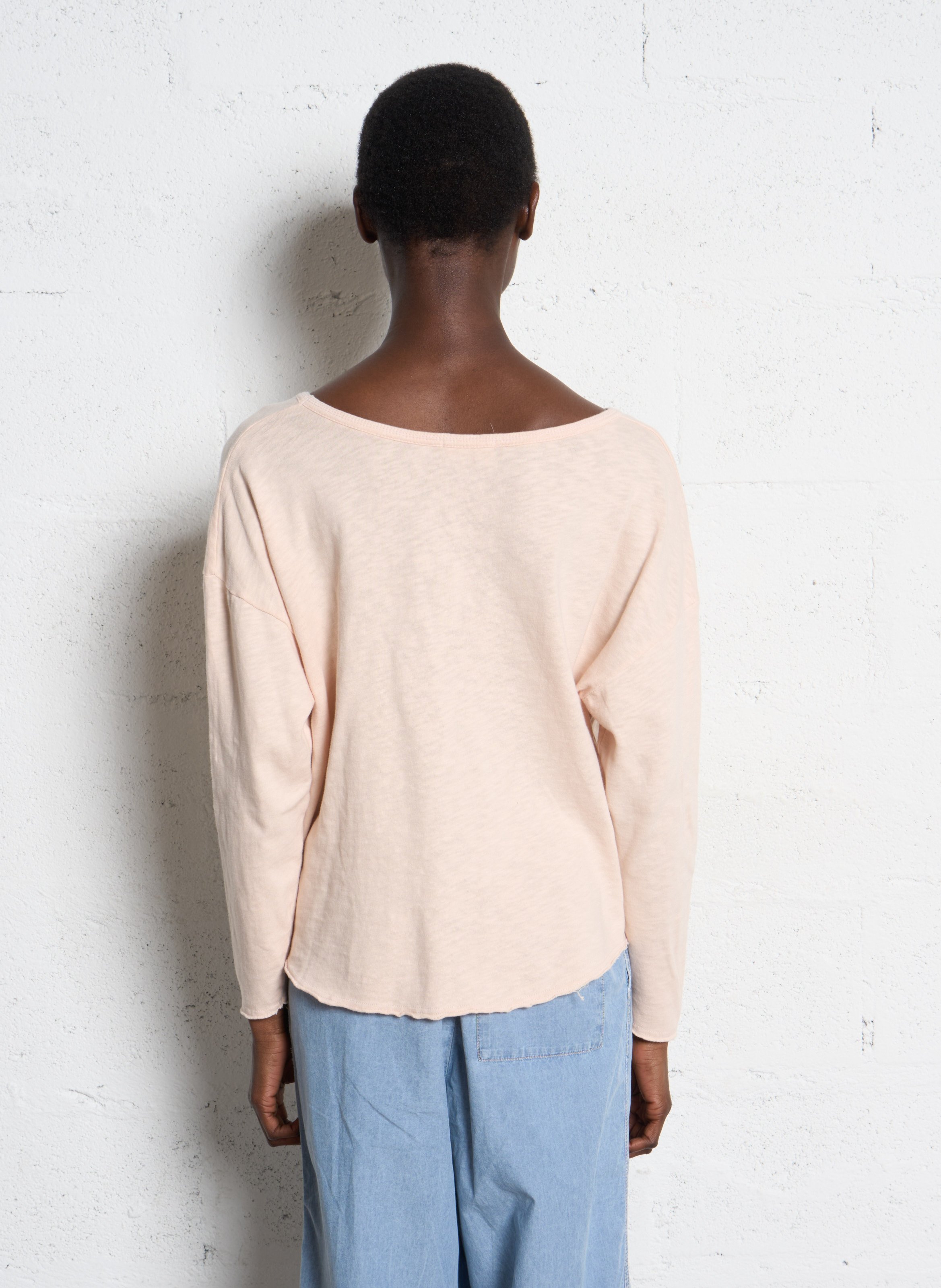 Tee-shirt manches longues en coton sonoma AMERICAN VINTAGE Beige