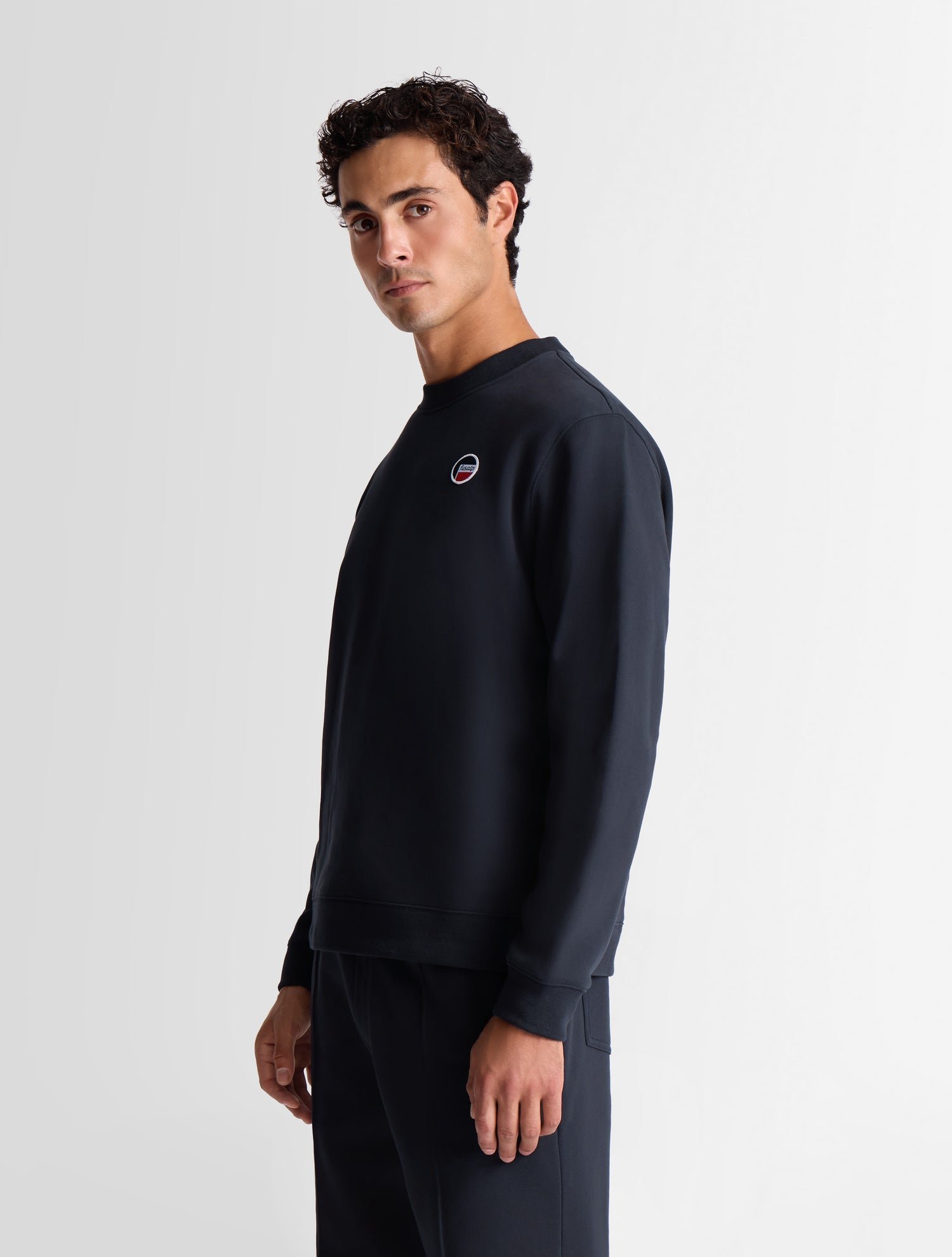 Sweatshirt paolico col rond coupe regular Bleu