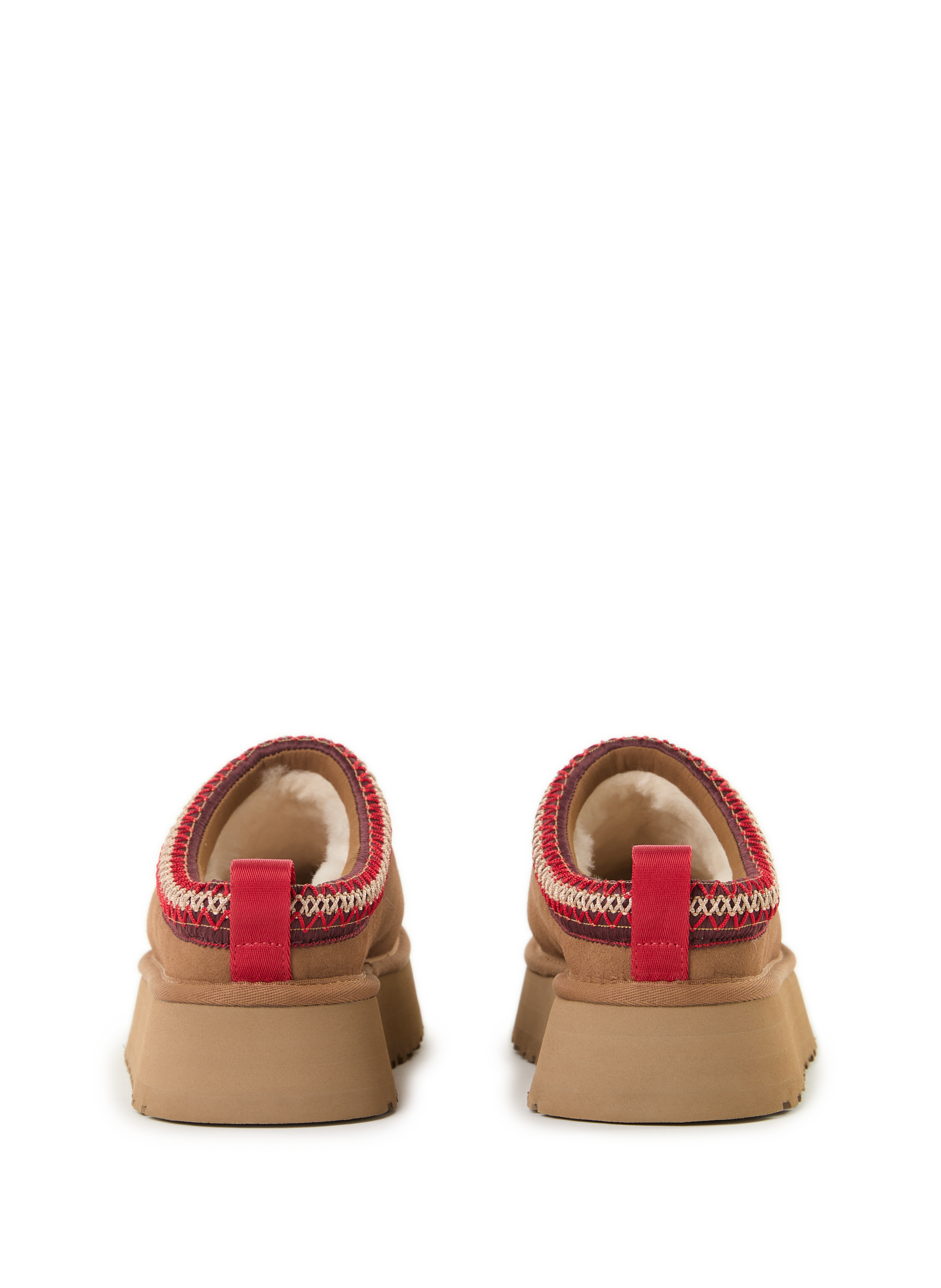 Mixed leather slippers UGG Brown