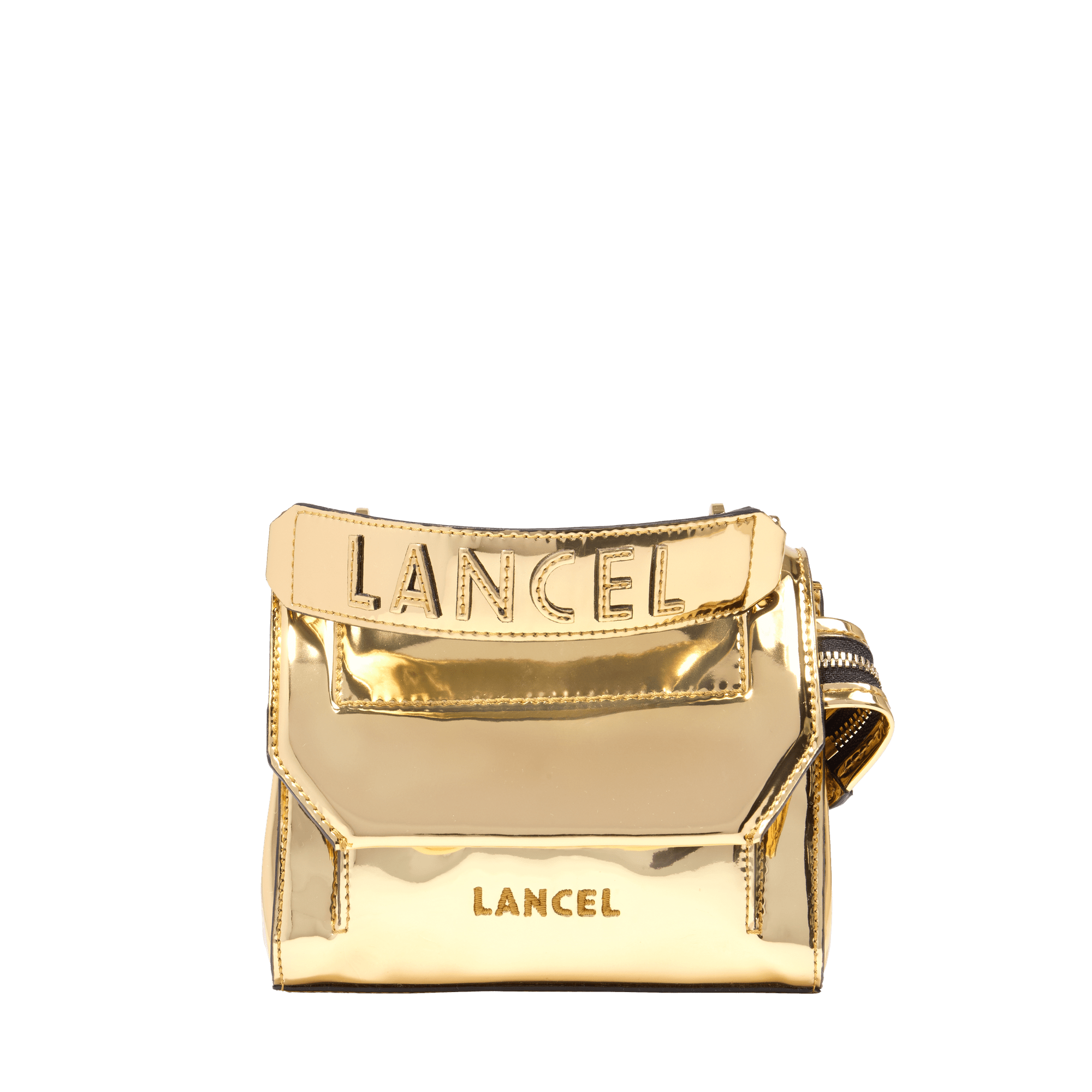 Small ninon de lancel leather flap bag LANCEL Golden