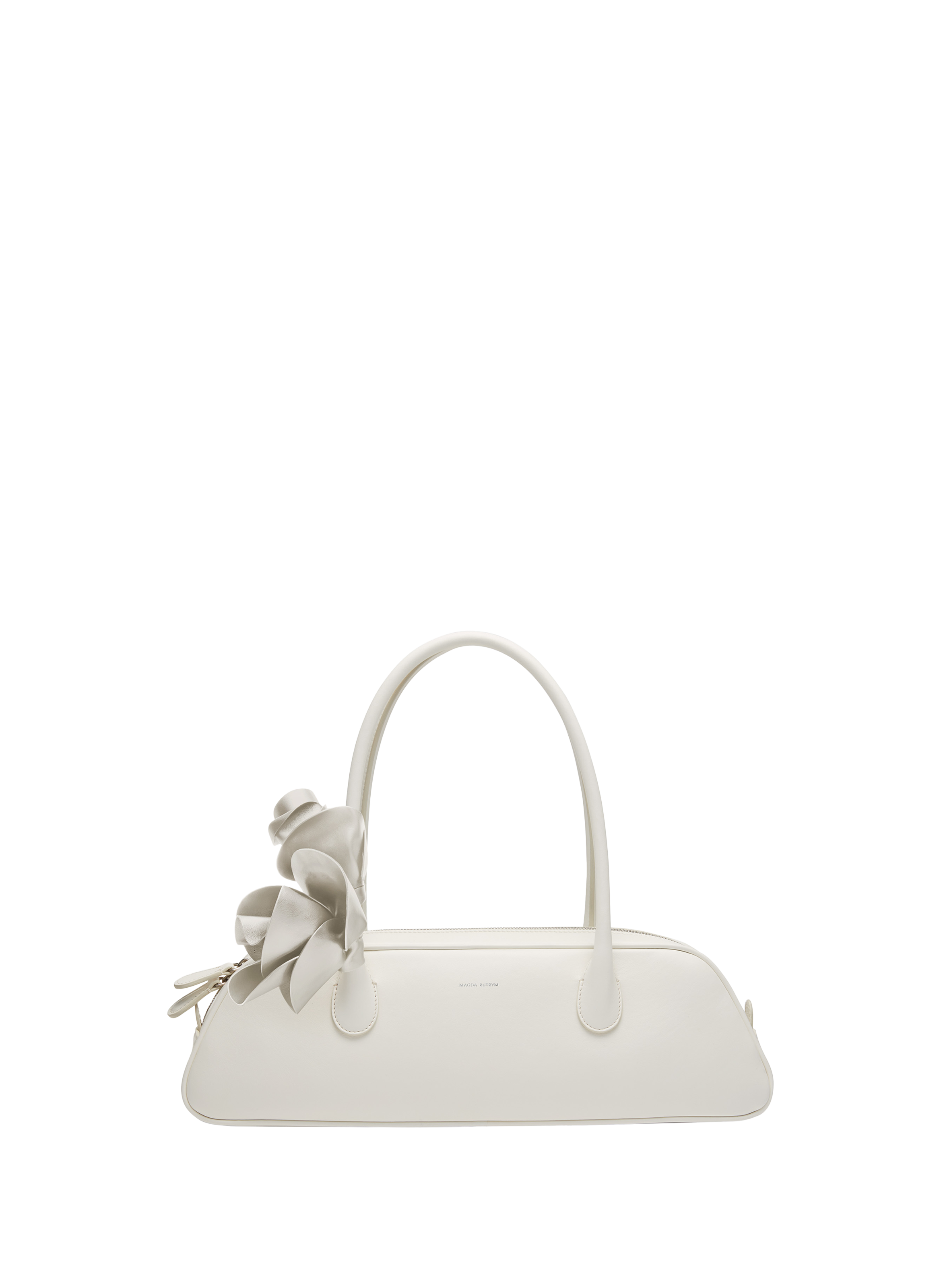 MAGDA BUTRYM Brigitte leather shoulder bag White
