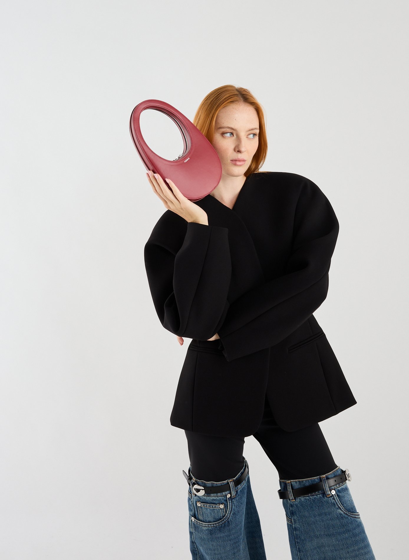 Swipe mini leather handbag COPERNI Red