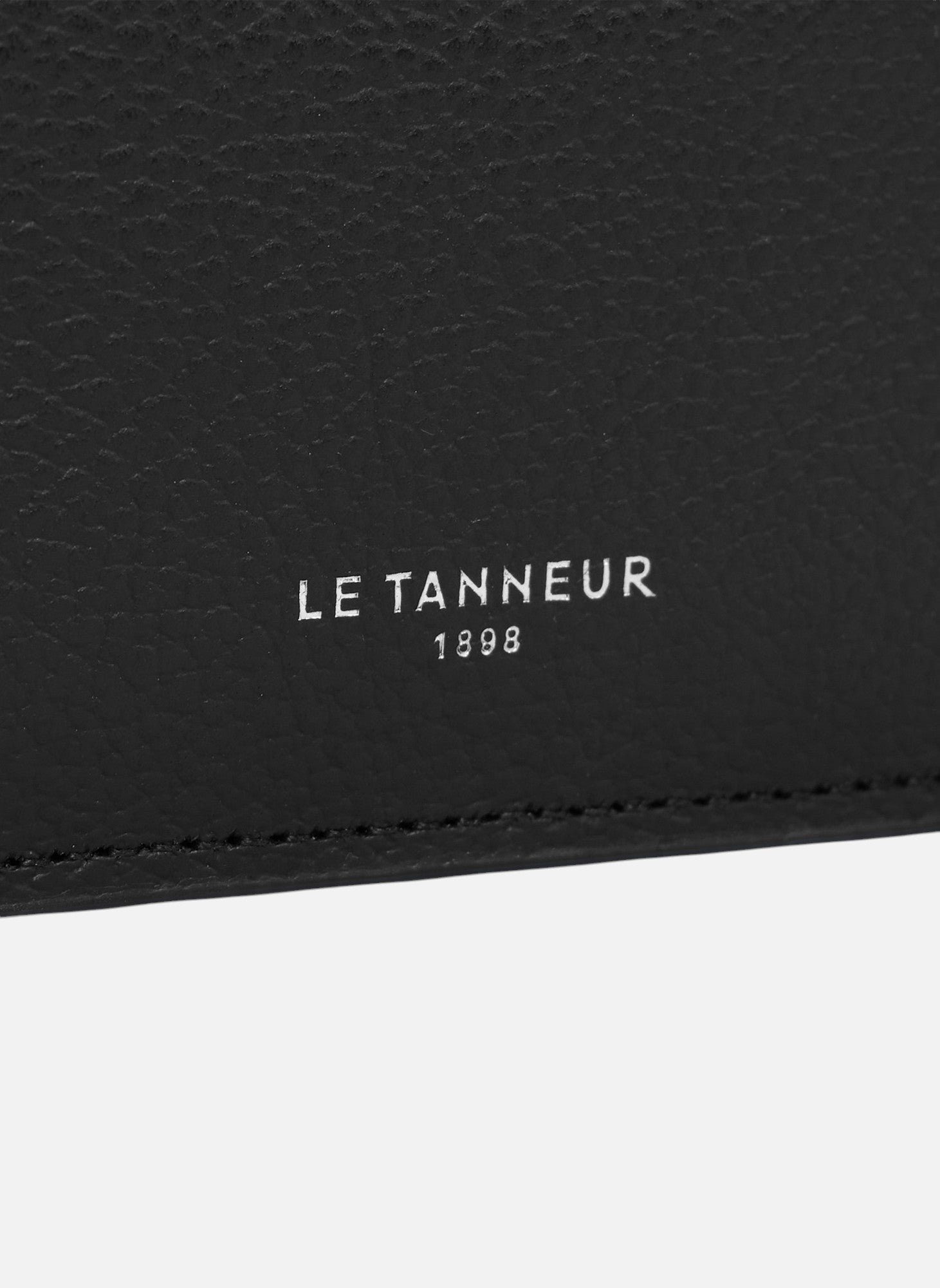 Porte cartes emile en cuir grainé LE TANNEUR Noir