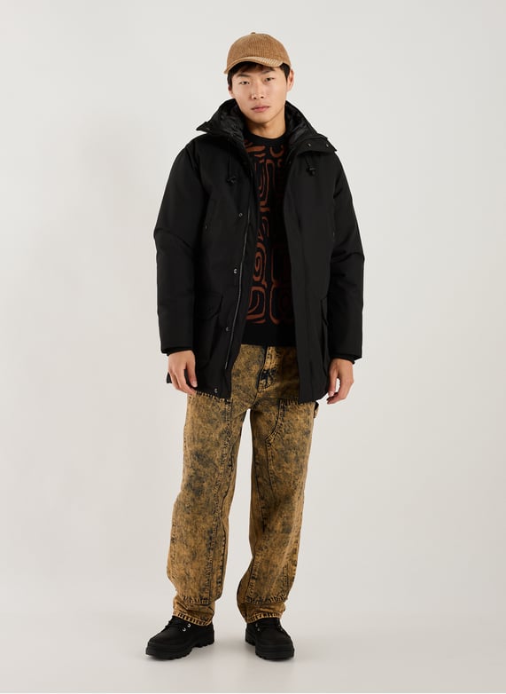 Parka matelassée mi-longue | Noir by SCHOTT Parka matelassée mi-longue Noir