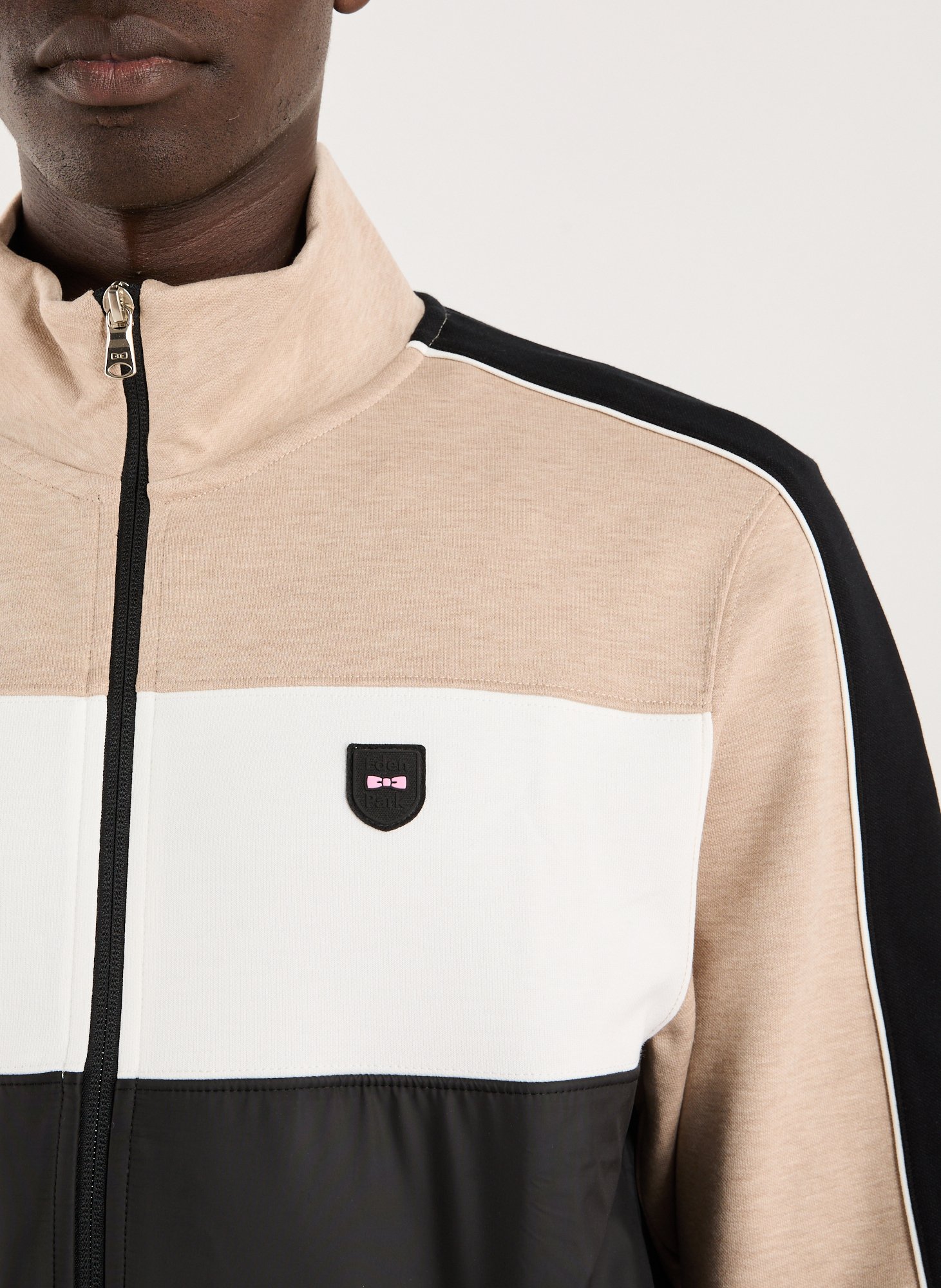 Cotton blend jacket EDEN PARK Beige