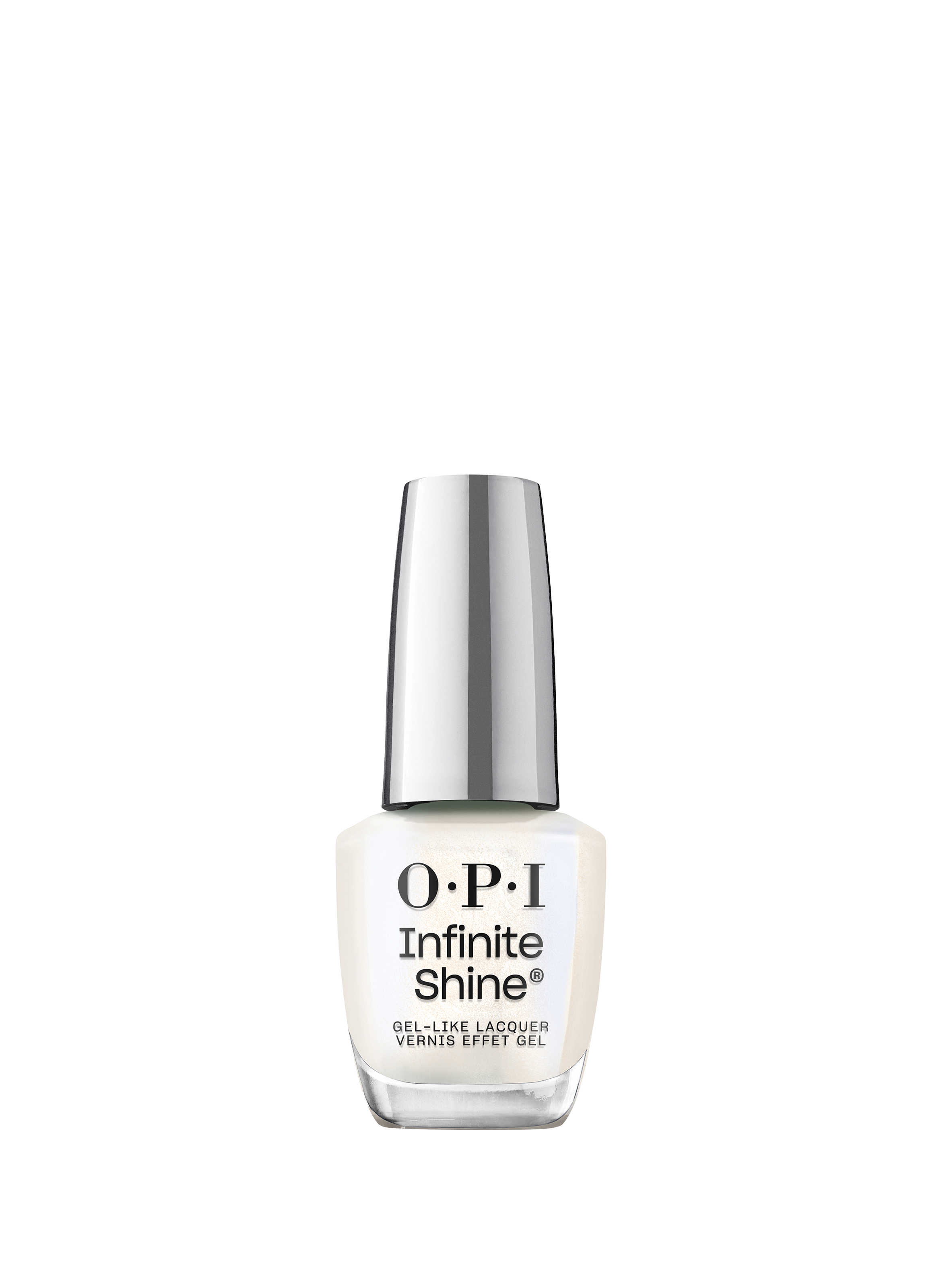 OPI Shimmer Takes All
Infinite Shine
Long-lasting gel effect nail polish Blanc