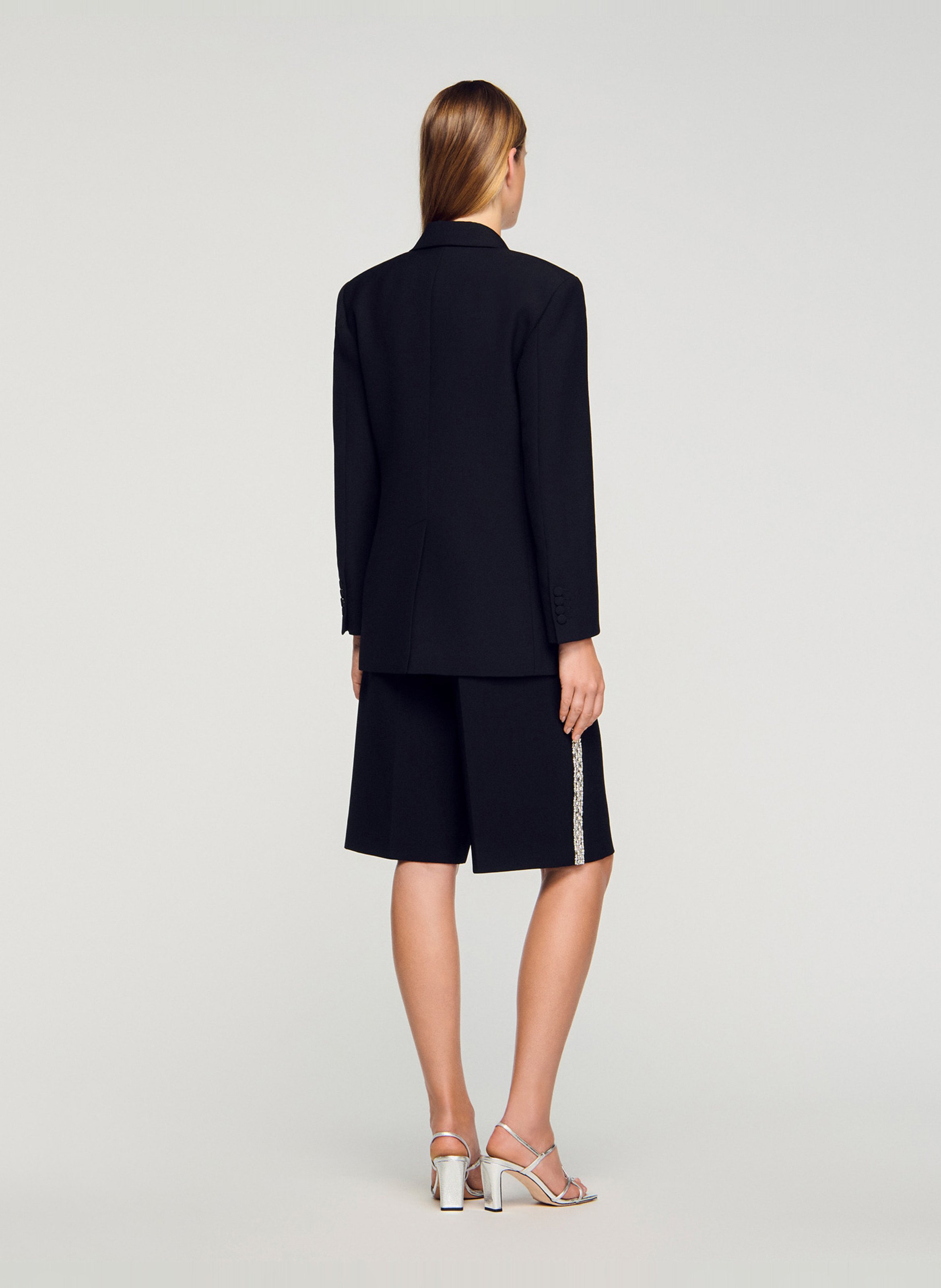 Veste de smoking droite SANDRO Noir