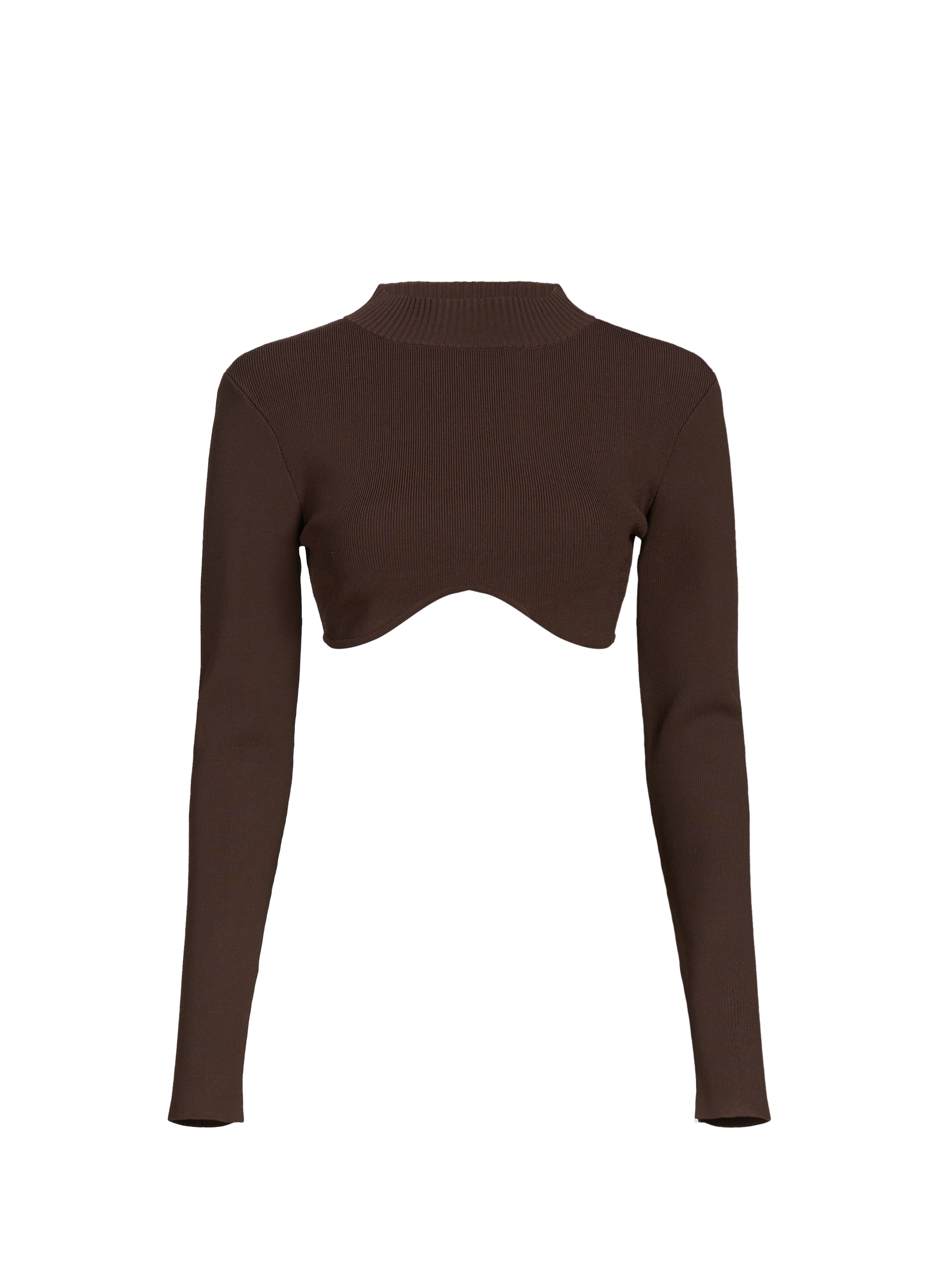 Top court à manches longue CHRISTOPHER ESBER Marron