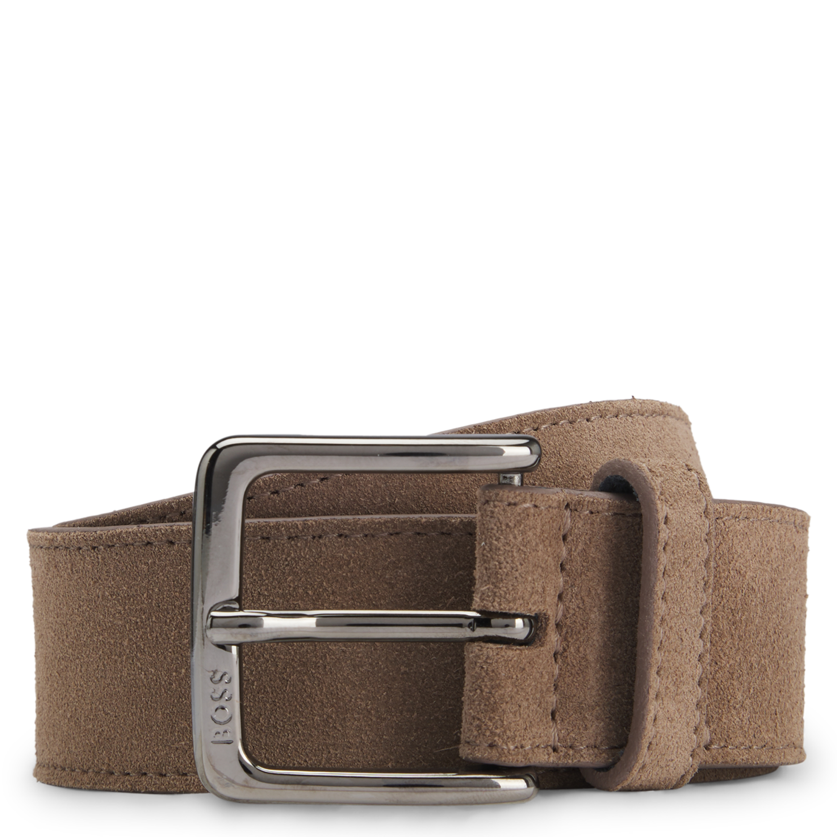 Ceinture en cuir suede BOSS Beige