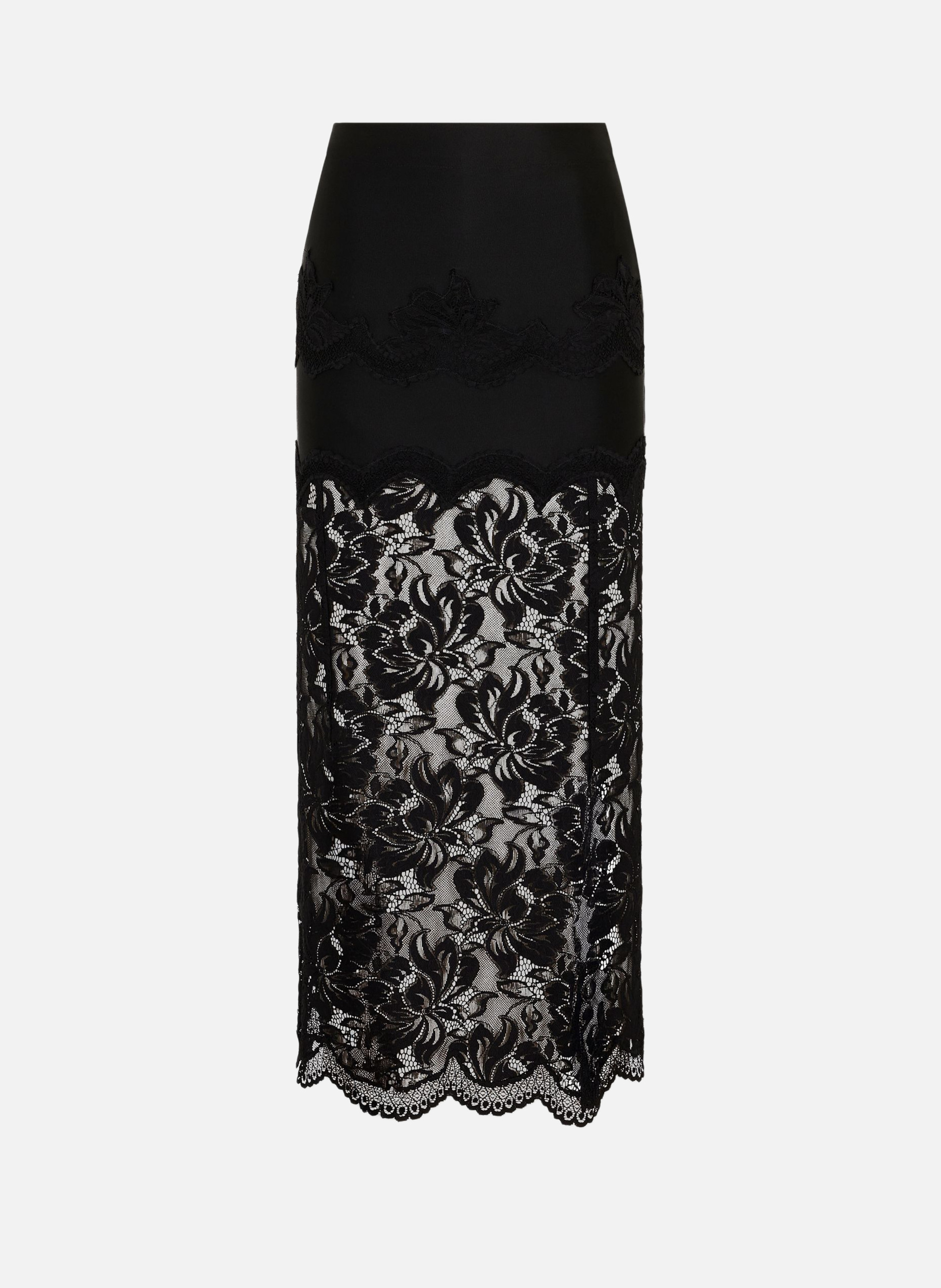 Jupe en dentelle RABANNE Noir