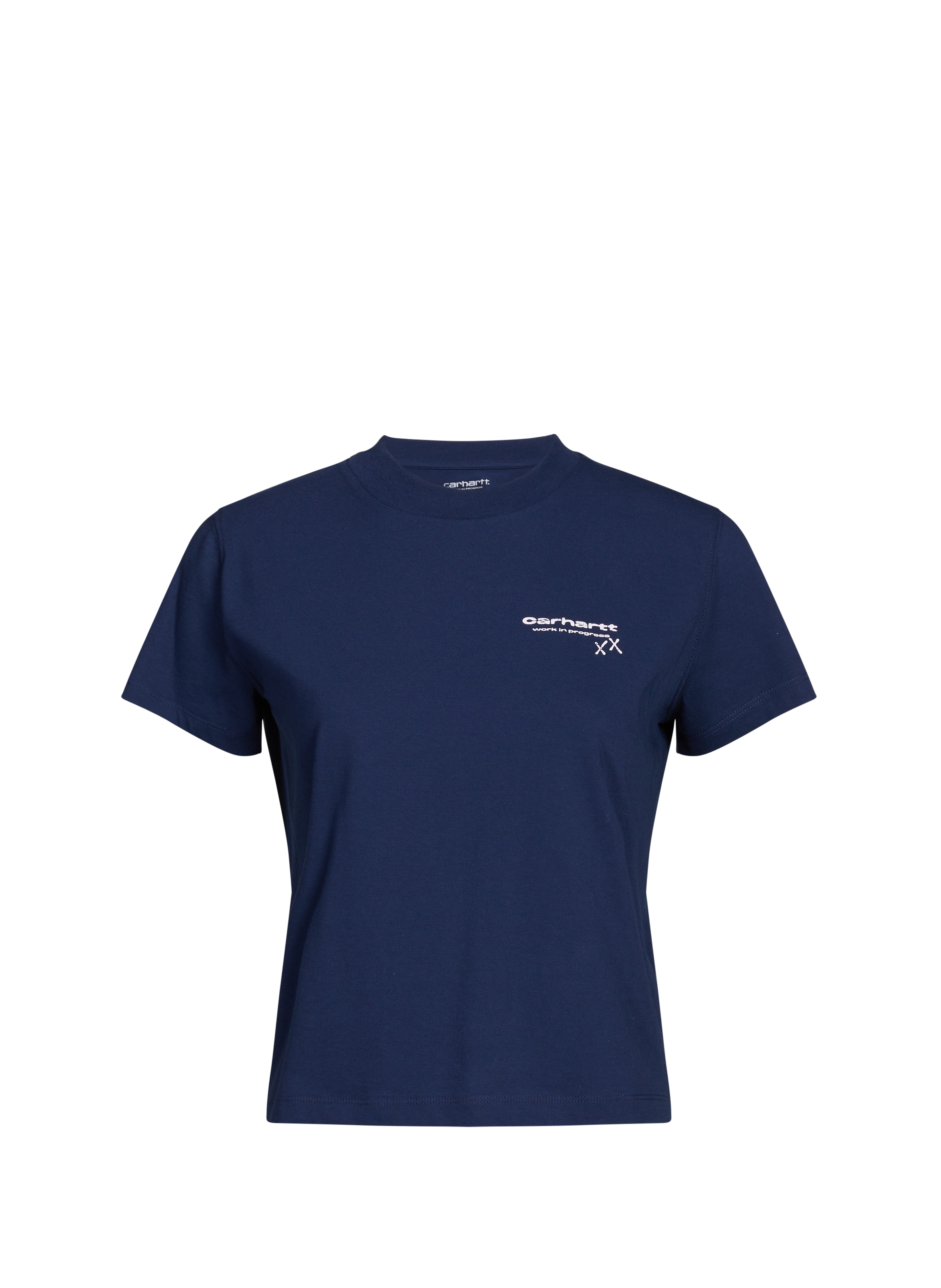 CARHARTT WIP Cotton round-neck T-shirt Blue