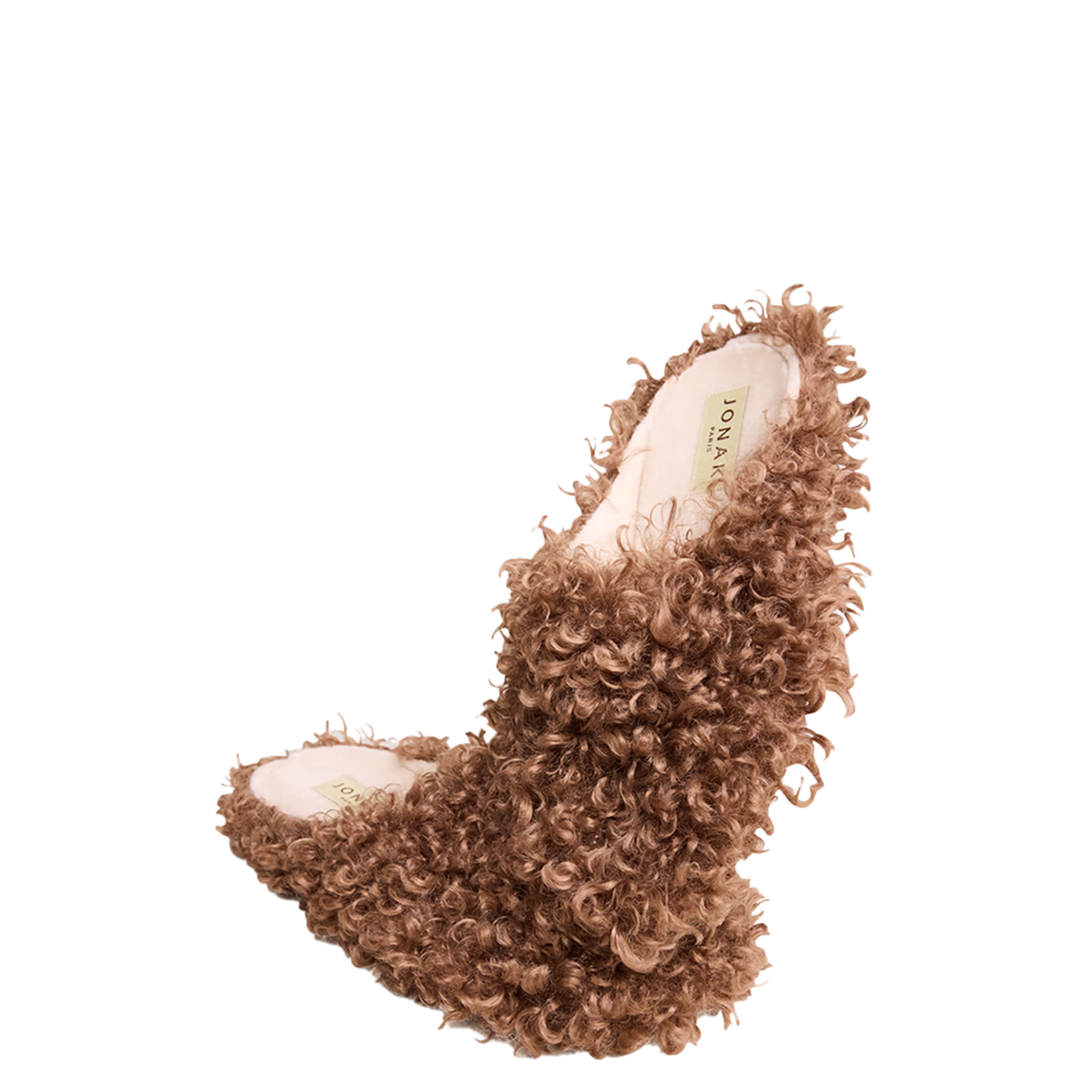 Chausson en fourrure synthétque judie JONAK Marron