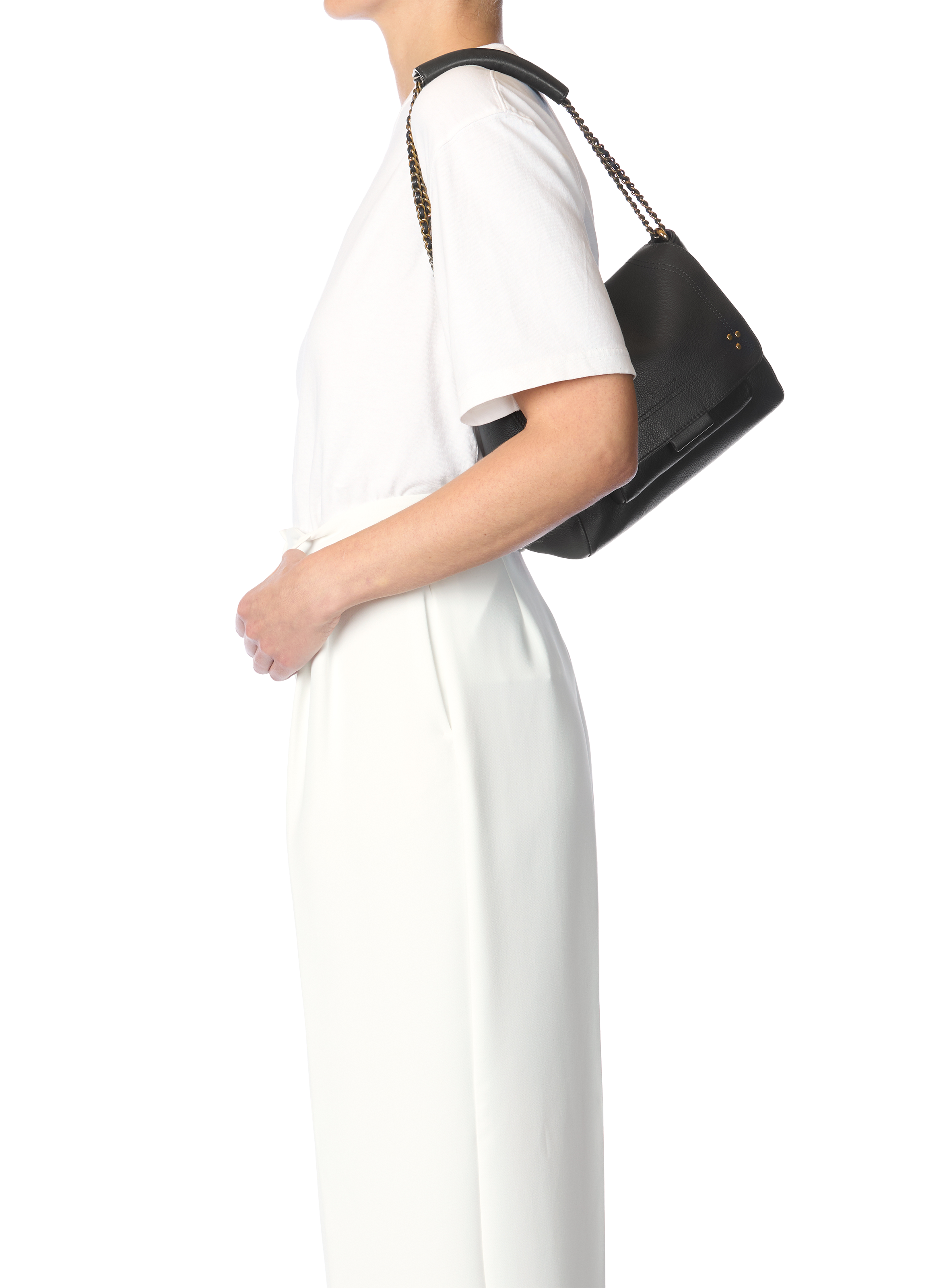 Lulu leather shoulder bag JÉRÔME DREYFUSS Black