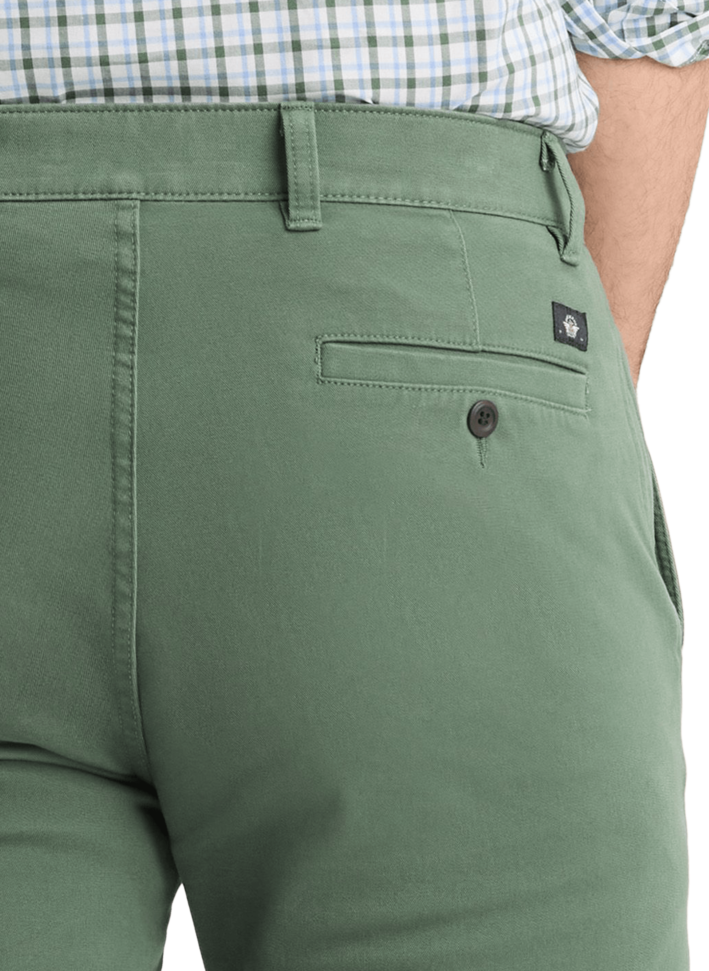 Straight cotton trousers DOCKERS Green