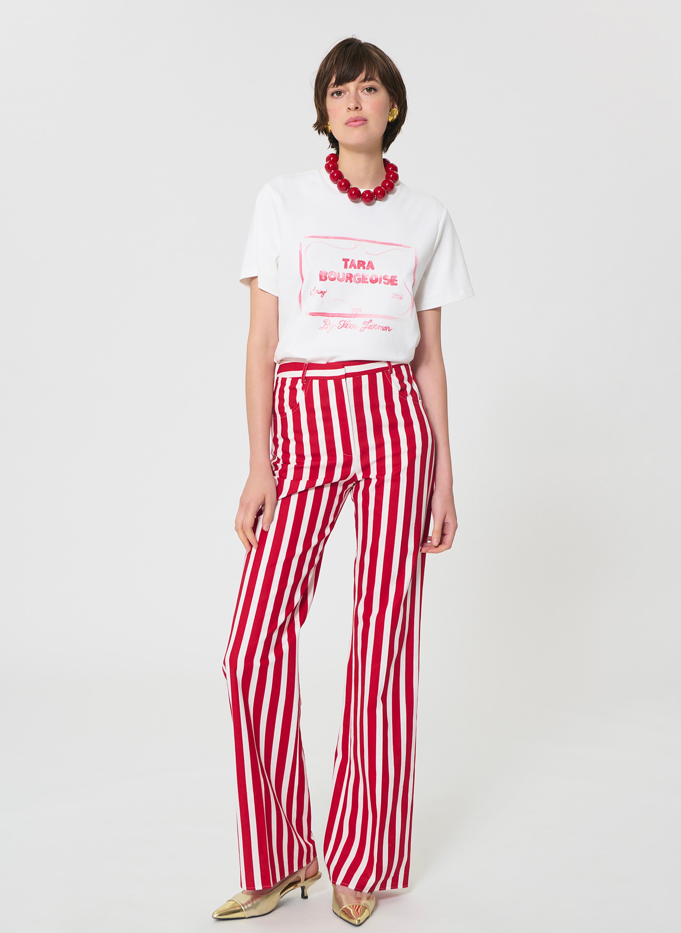 T-shirt tarabow TARA JARMON Blanc