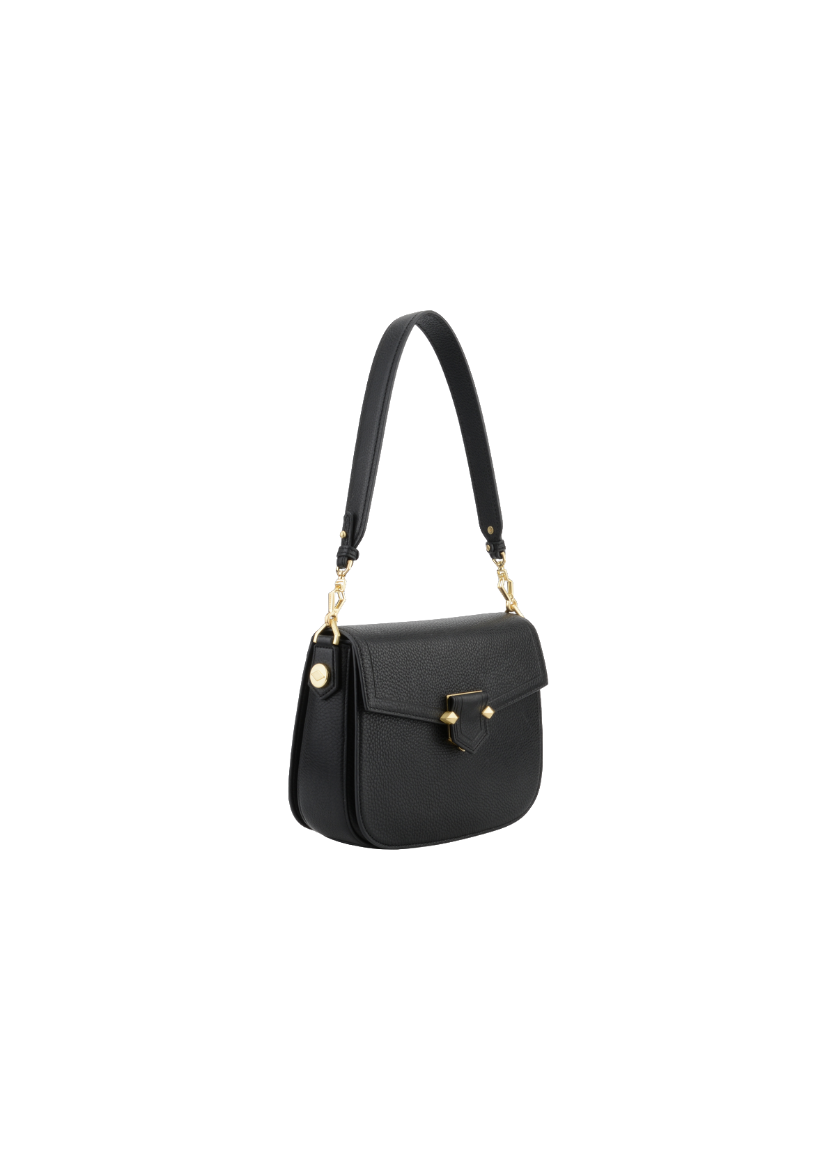 Sèvres | sac porté main et épaule mm en cuir de vachette POURCHET Noir