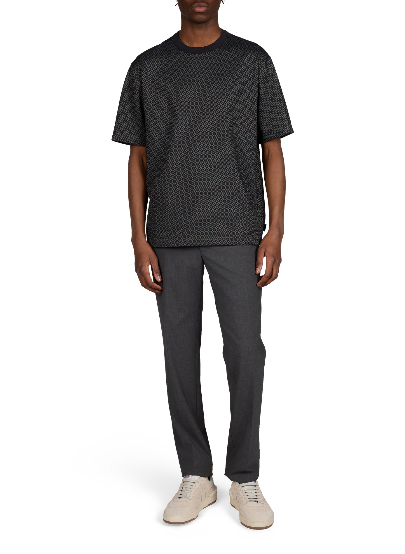 Short-sleeve straight printed T-shirt PAUL SMITH Black