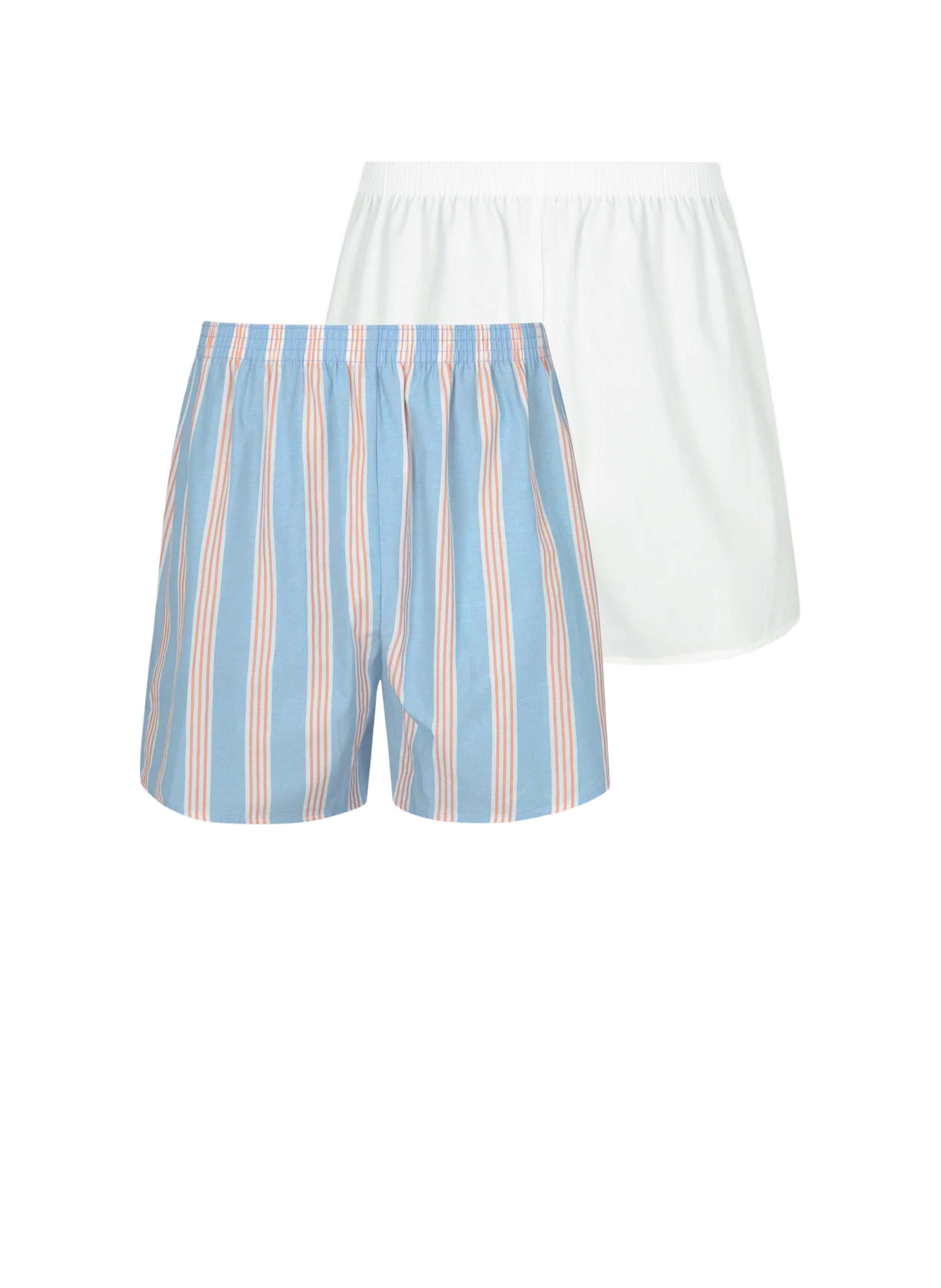Set of 2 cotton chain and weft boxer shorts EMINENCE Blue