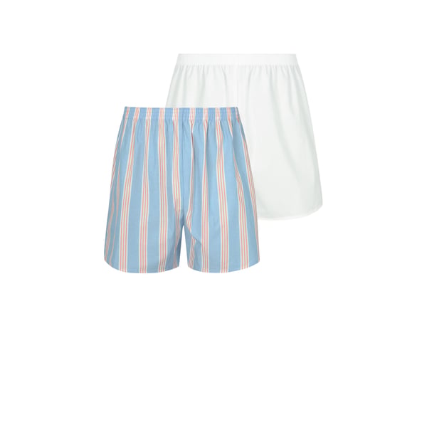Lot de 2 caleçons chaine et trame en coton Lot de 2 caleçons chaine et trame en coton