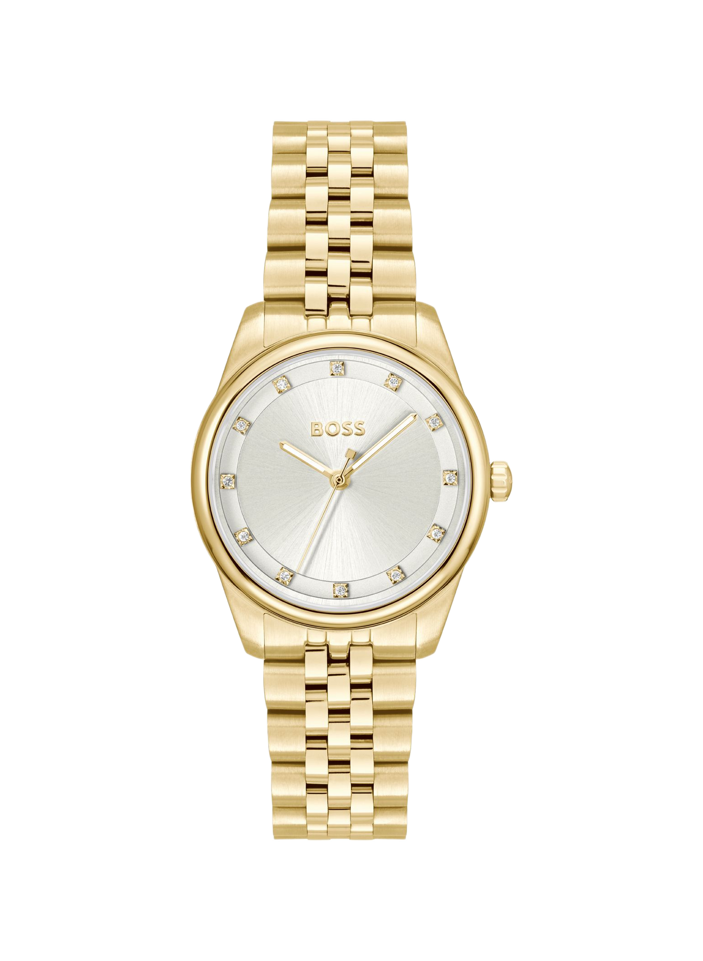 Montre quartz Graceful Precious en acier inoxydable BOSS MONTRES Blanc