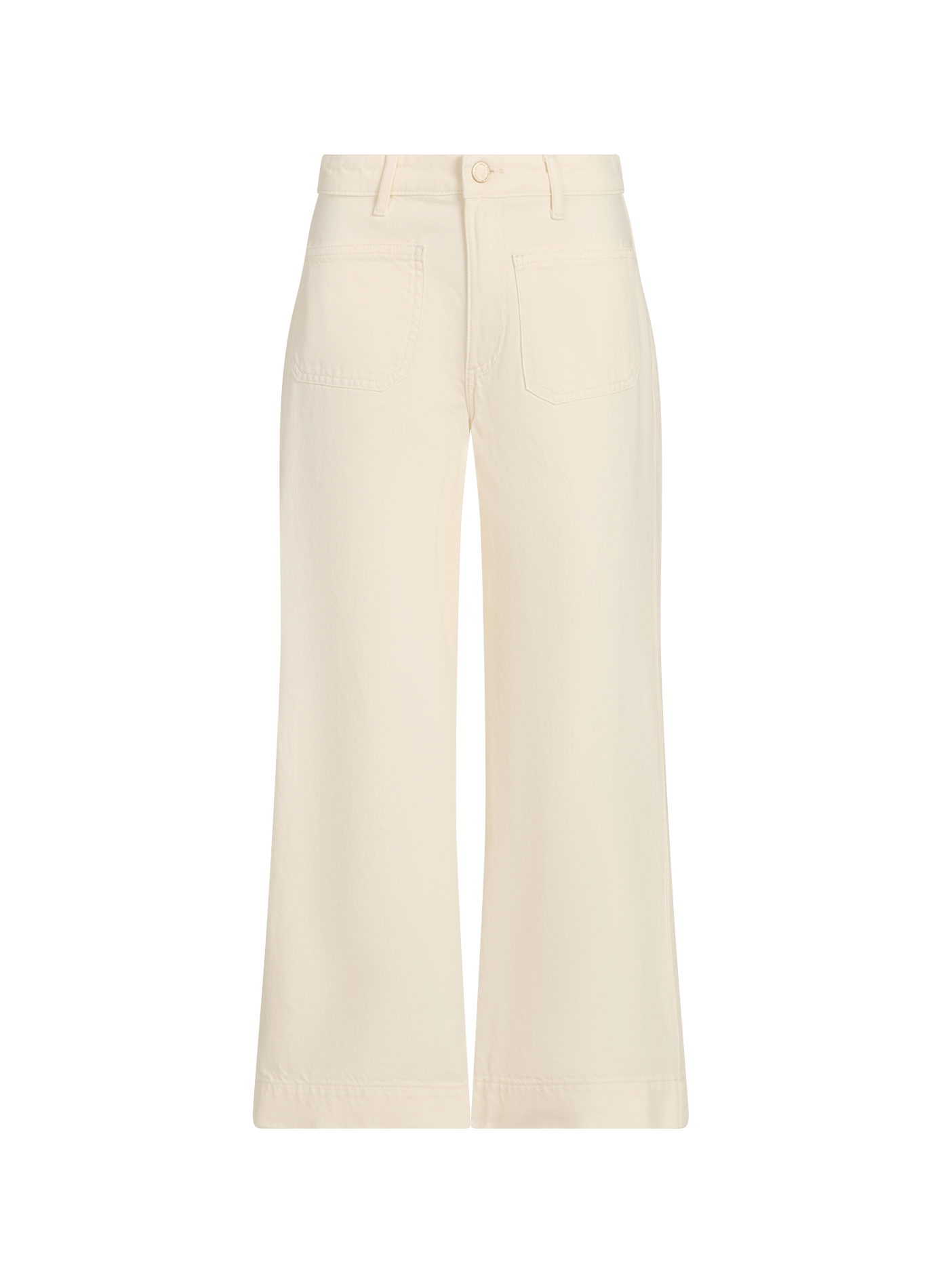 Straight leg 7/8 cotton pants VILA Beige