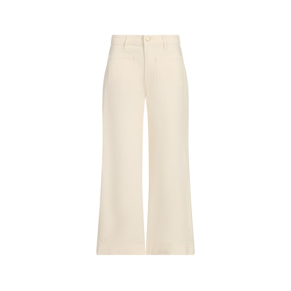 Pantalon droit jambe 7/8 en coton Pantalon droit jambe 7/8 en coton