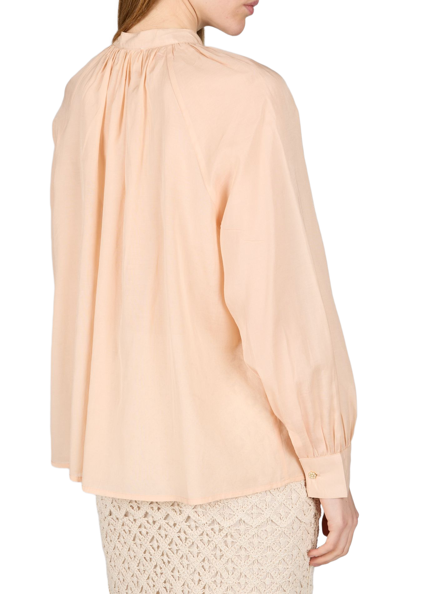 Tea cotton voile blouse PETITE MENDIGOTE Pink