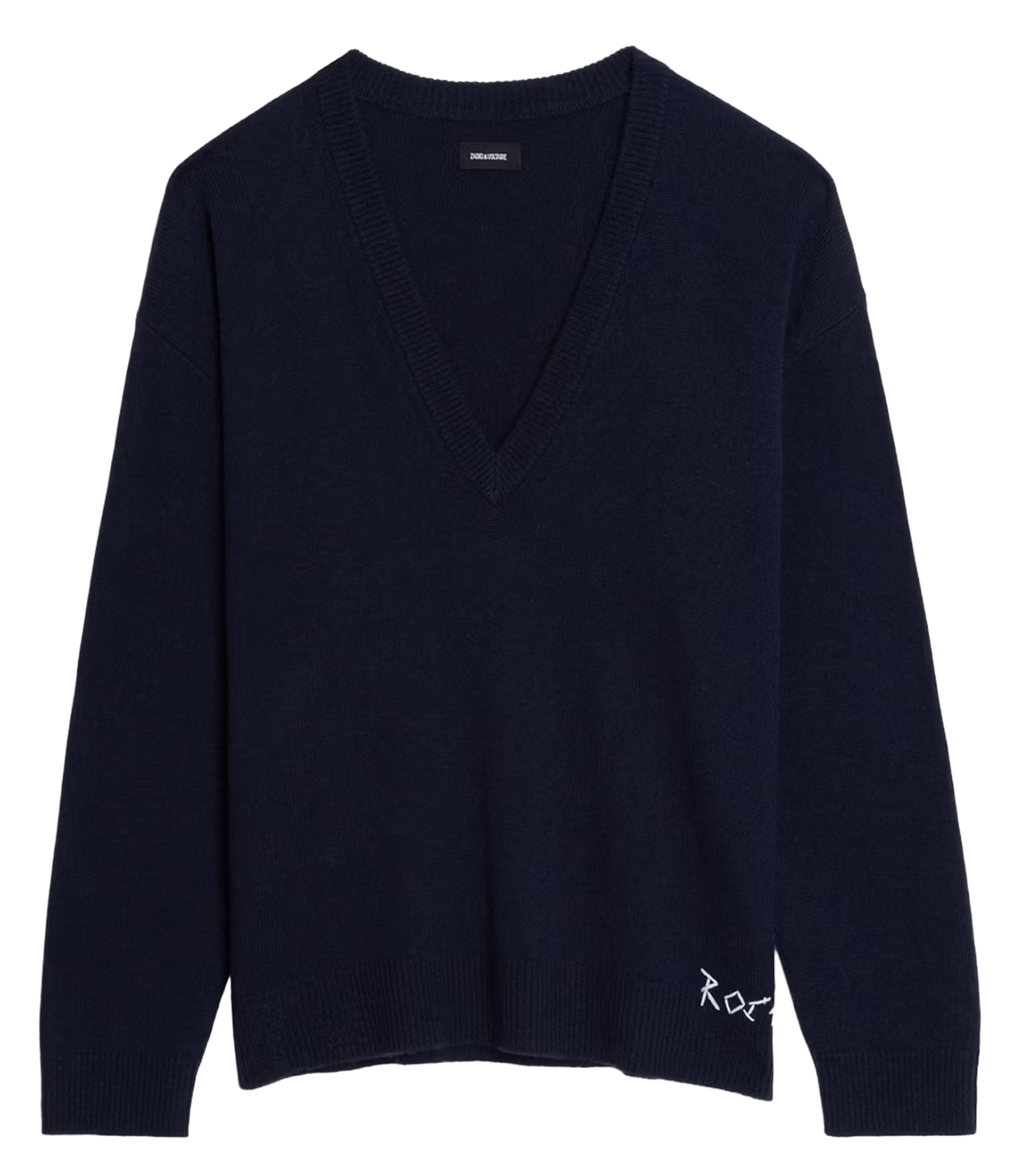 Pull col v en laine mélangée swyny ZADIG&VOLTAIRE Bleu