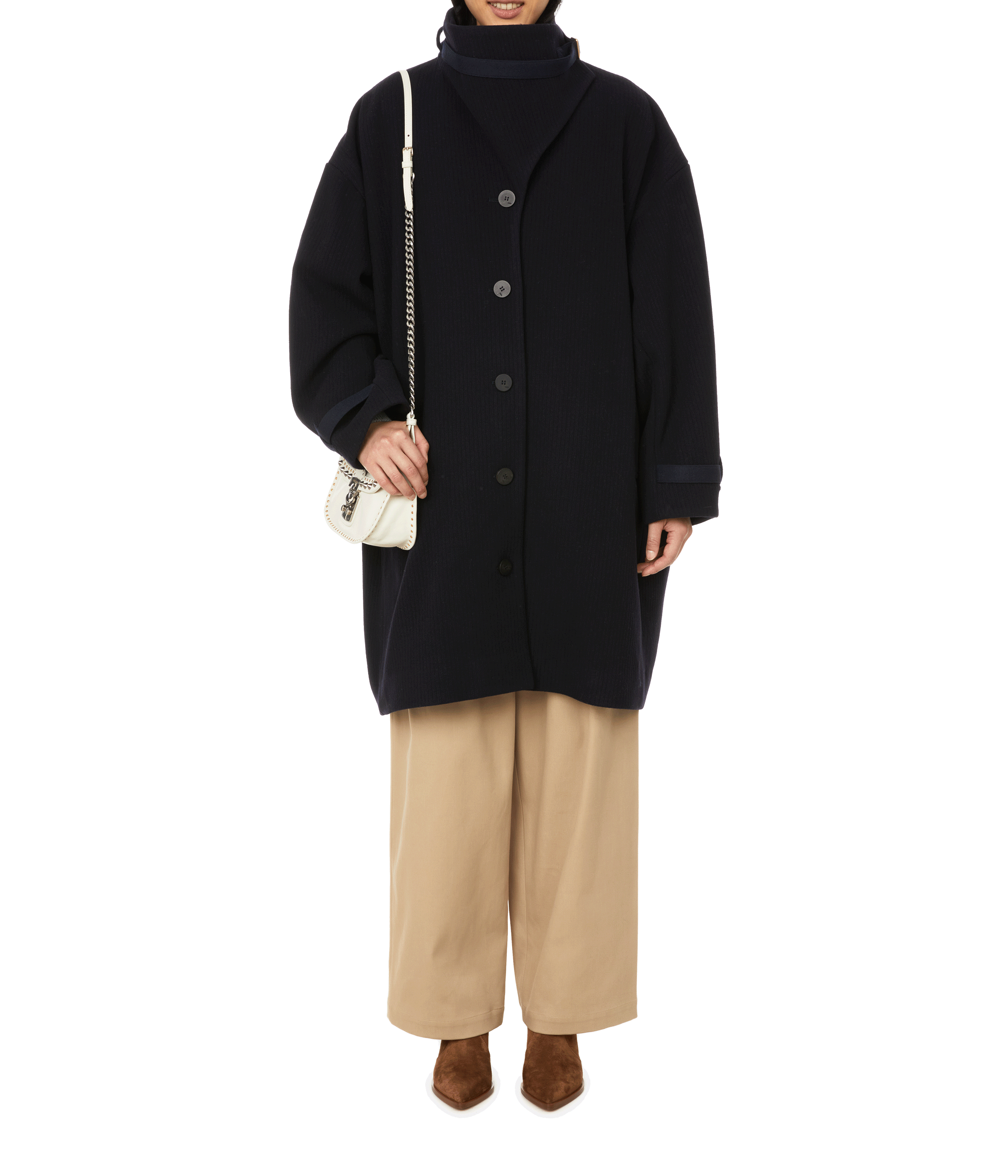 Classic coat DAWEI Blue