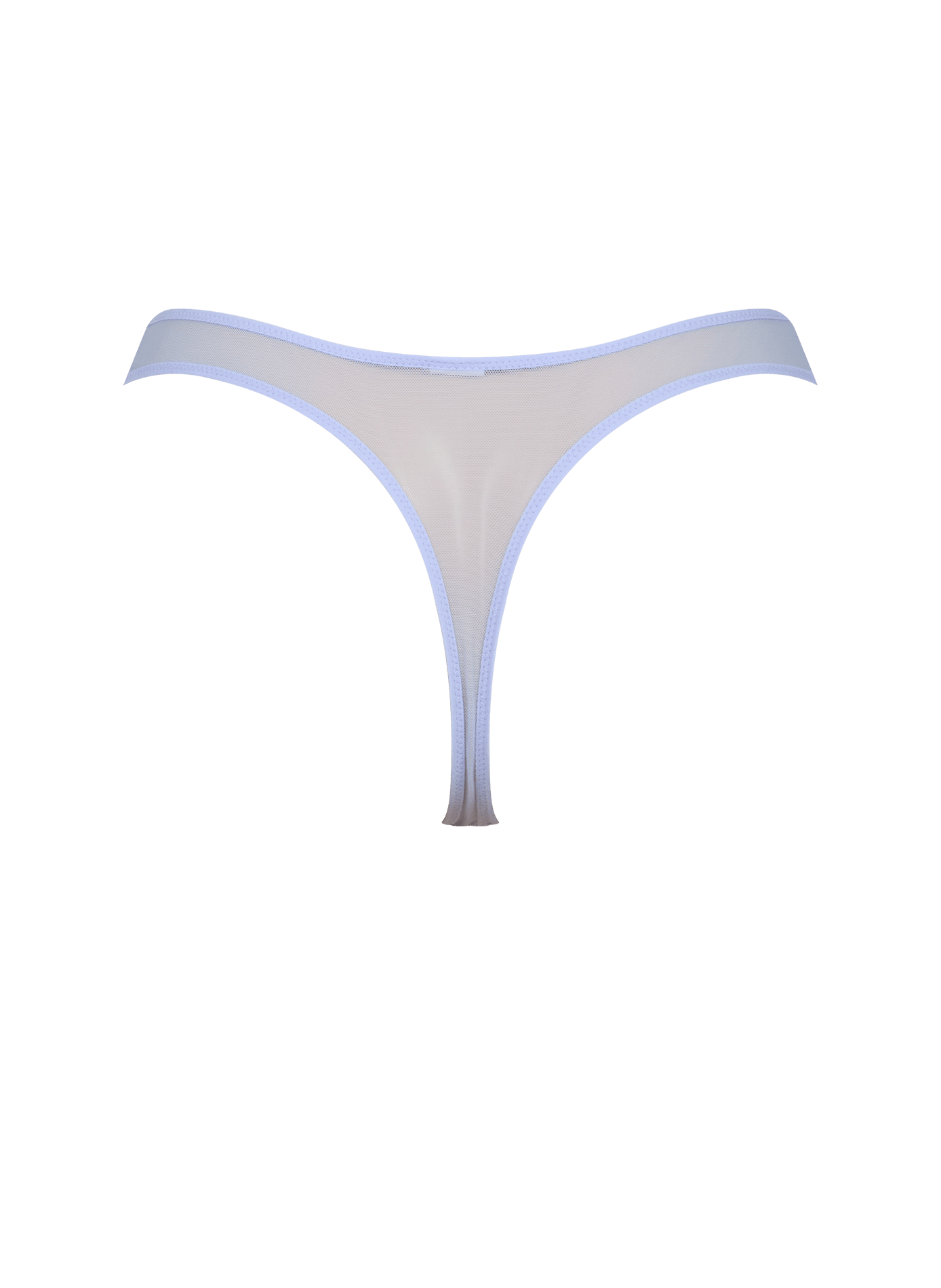 Kanten string met bloemenmotief. FREYA Blauw