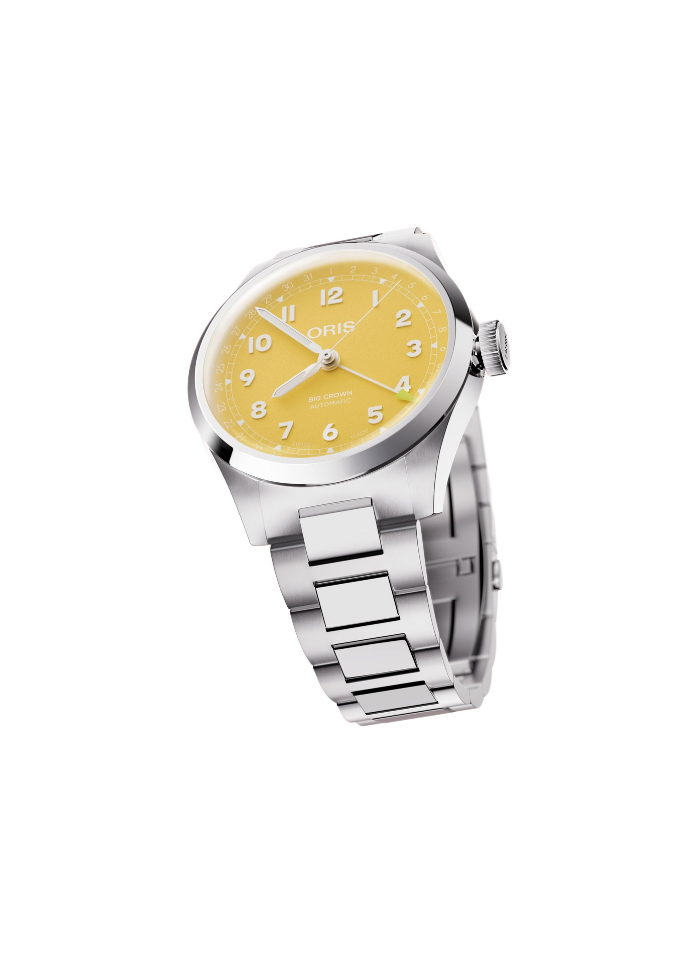 Montre automatique Oris Big Crown Pointer Date en acier inoxydable ORIS Jaune