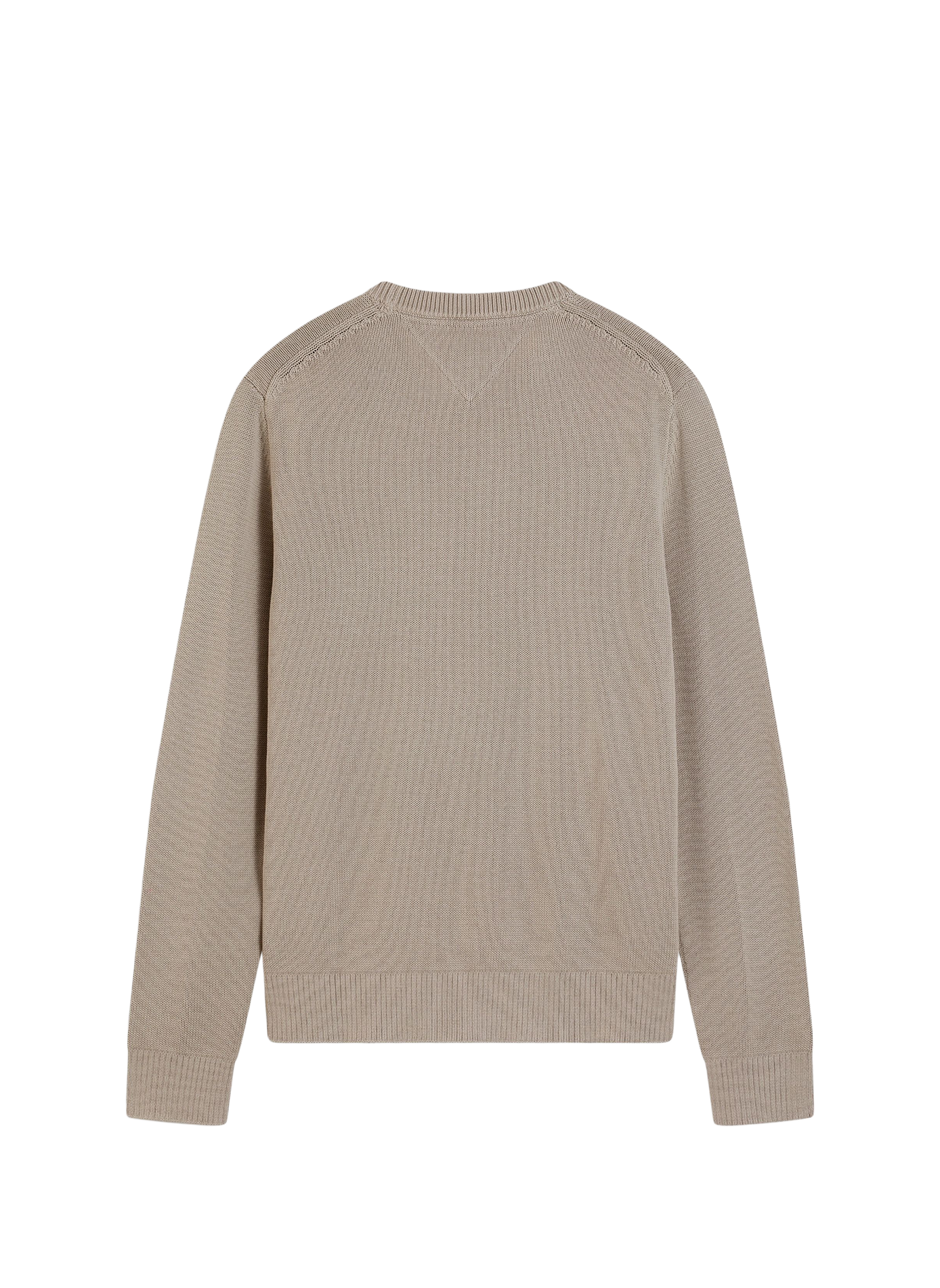 Slim fit cotton logo knit sweater TOMMY HILFIGER Grey