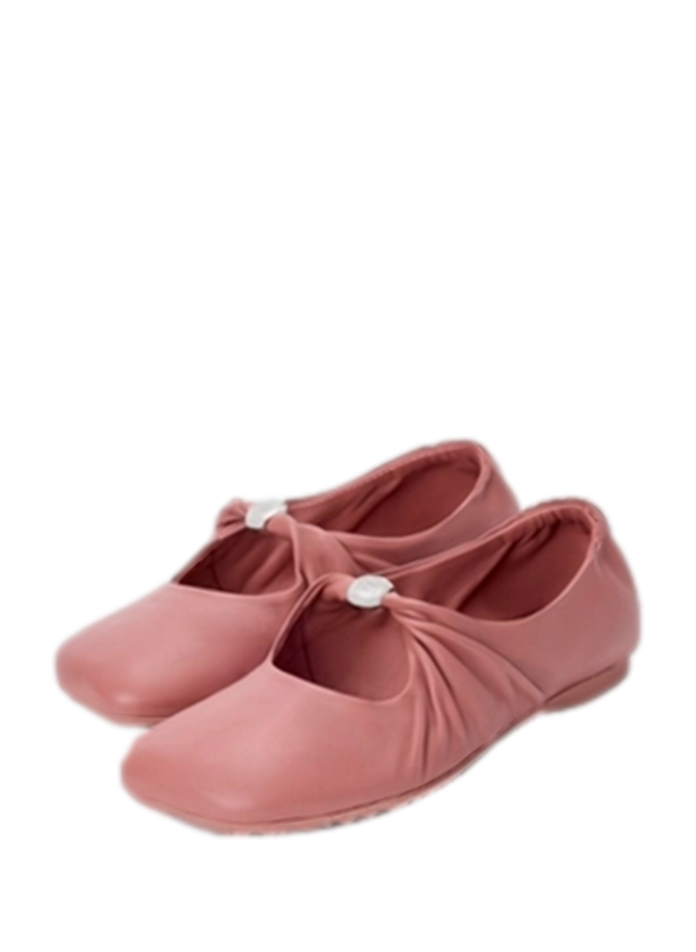 Pebble Soft lamb nappa leather ballet flats LOEWE Pink