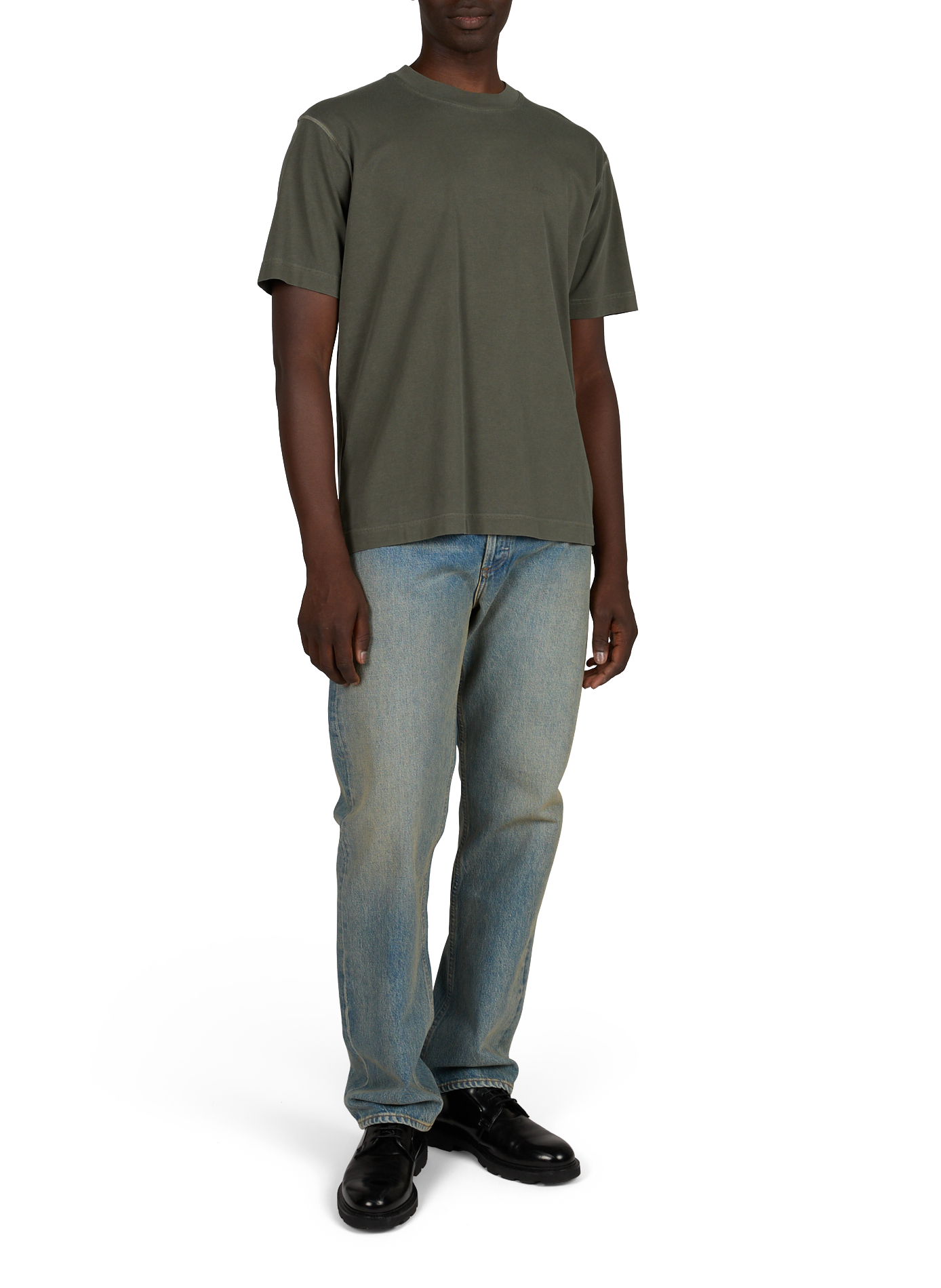 Tee-shirt col rond CLOSED Kaki