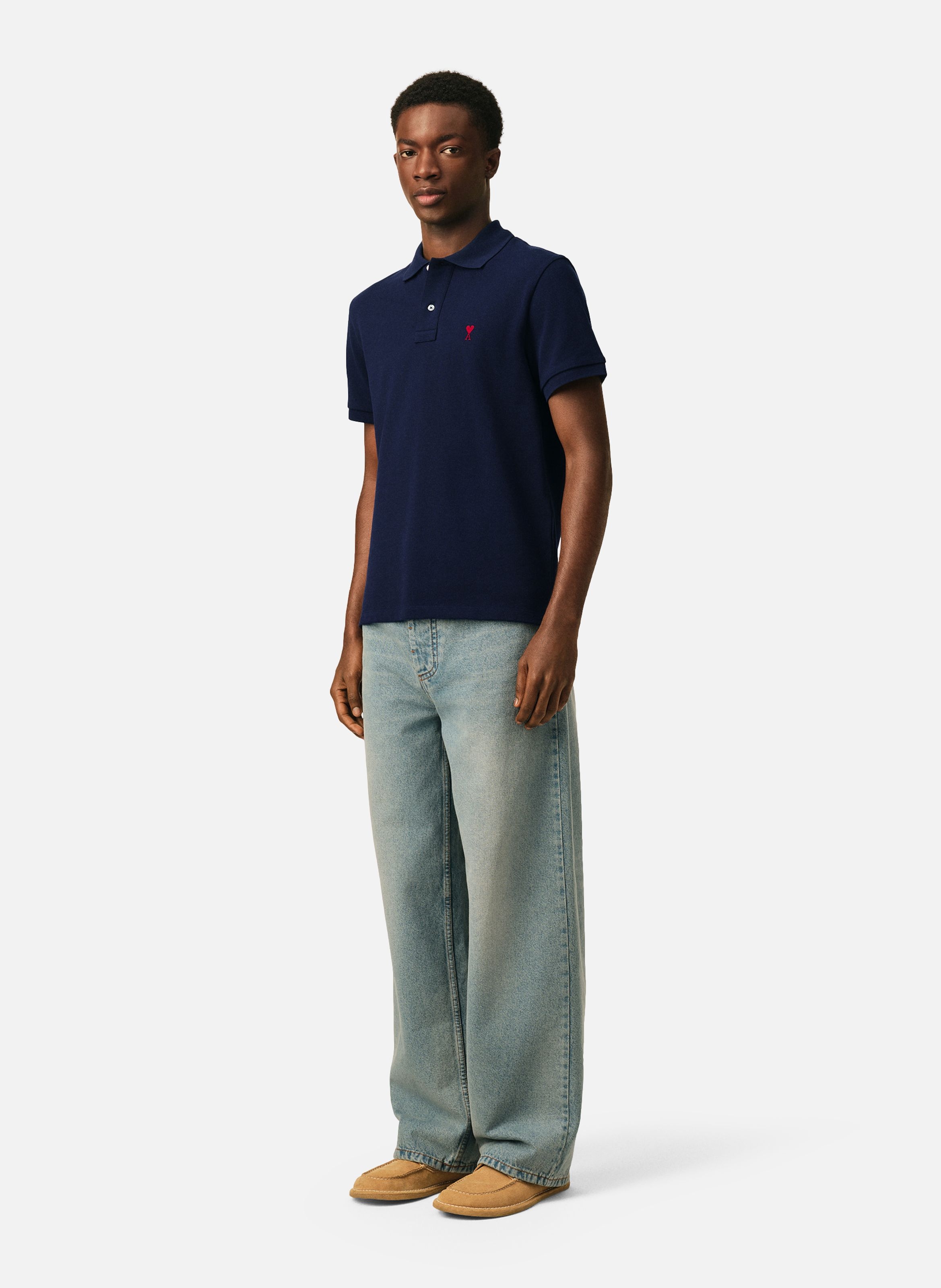 Polo ami de coeur unisexe | Bleu AMI PARIS Homme
