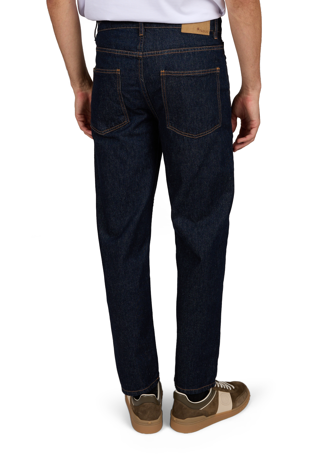 Baumwolljeans FAGUO Blau